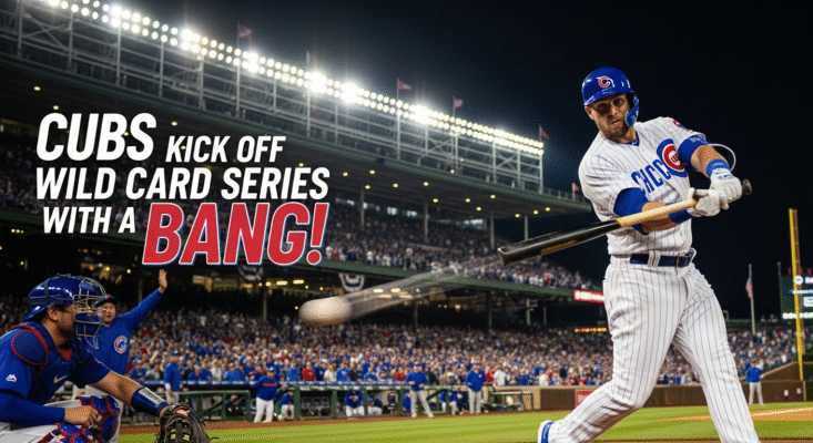 Cubs Kick Off Wild Card Series with a Bang!