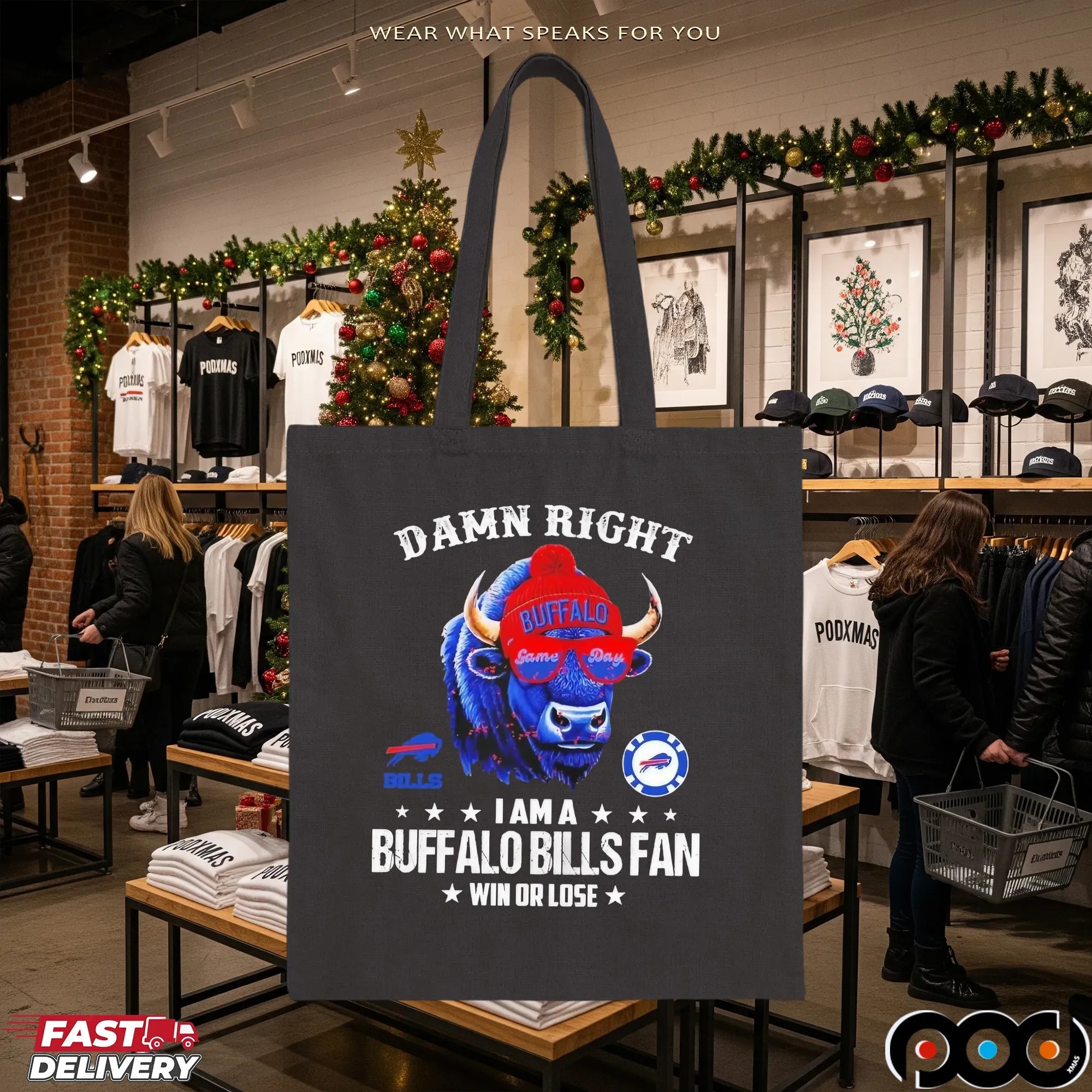 Damn Right I Am A Buffalo Bills Fan Win Or Lose 2025 Graphic T Shirt