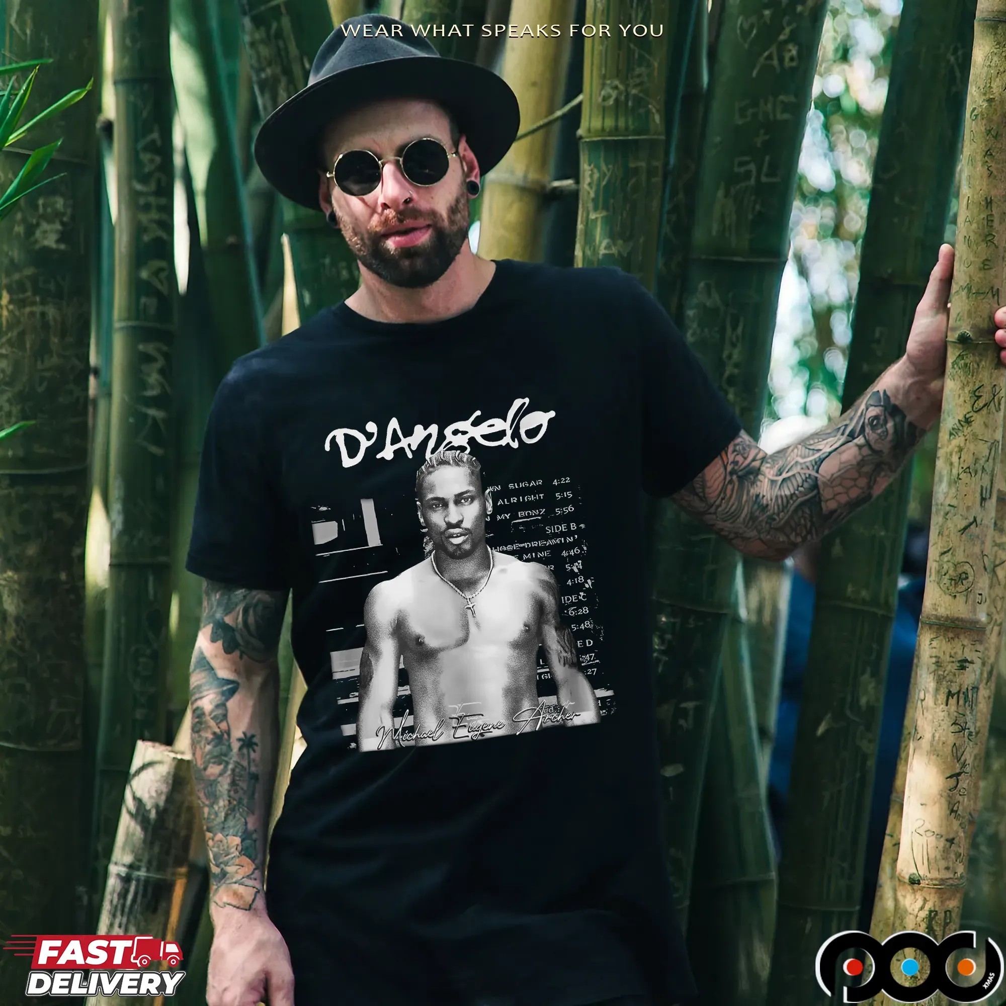 D'angelo RIP Legend Music Portrait T Shirt