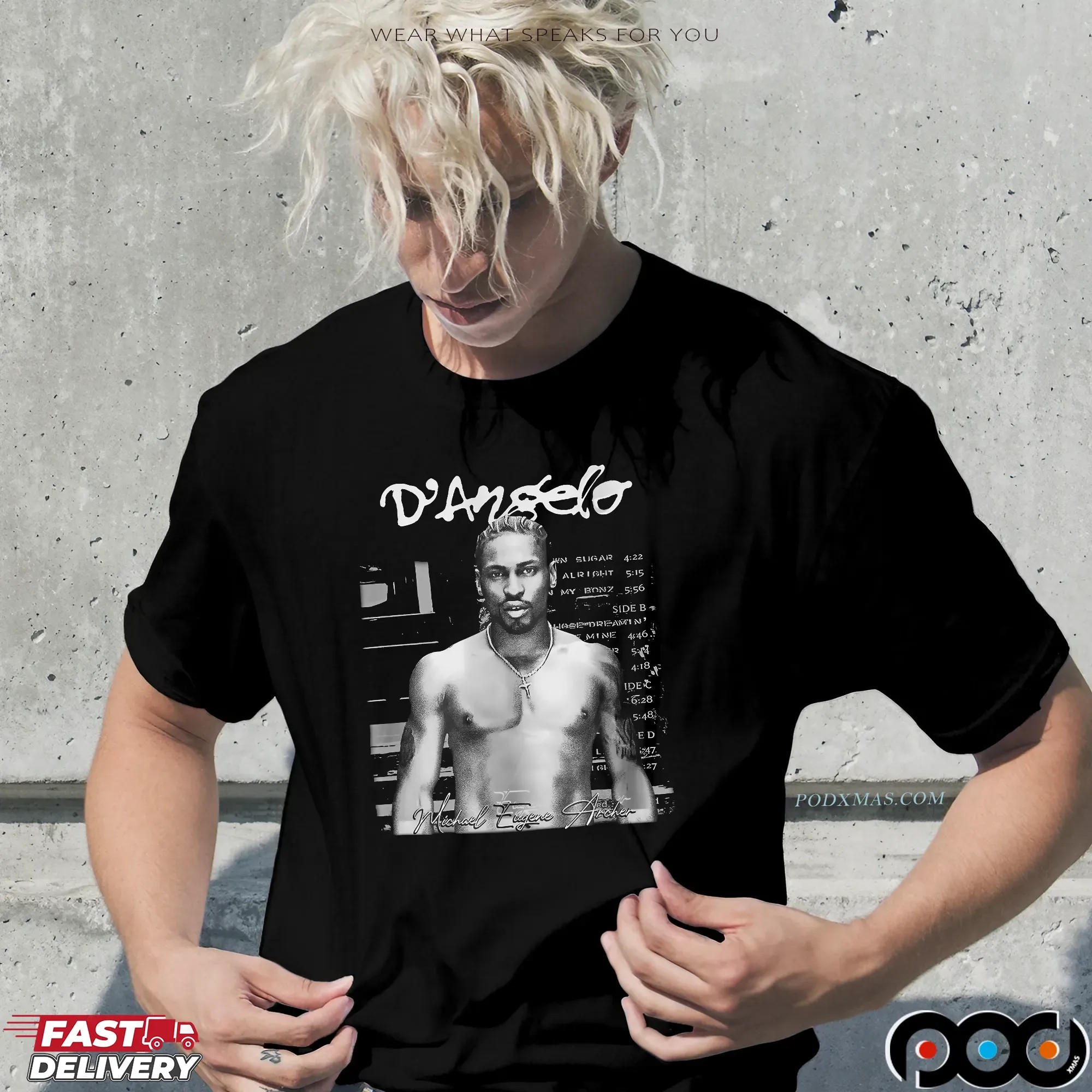D'angelo RIP Legend Music Portrait T Shirt