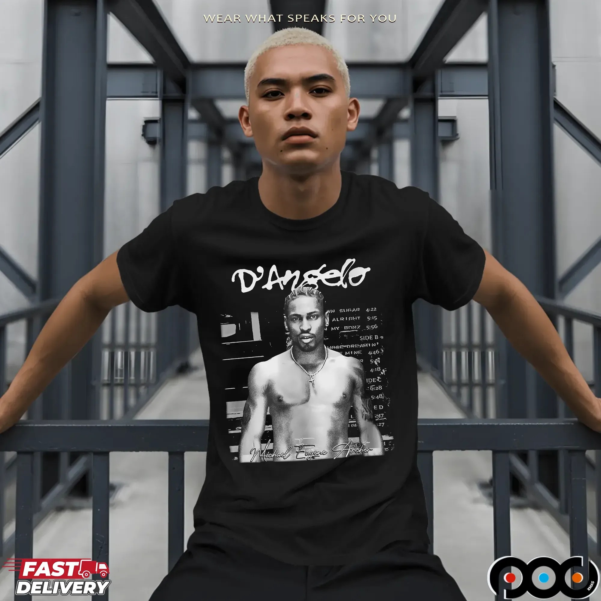 D'angelo RIP Legend Music Portrait T Shirt