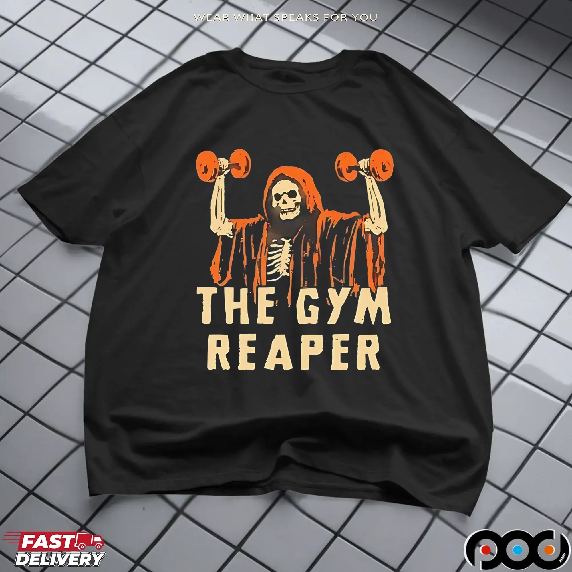 Death The Gym Reaper Halloween shirt