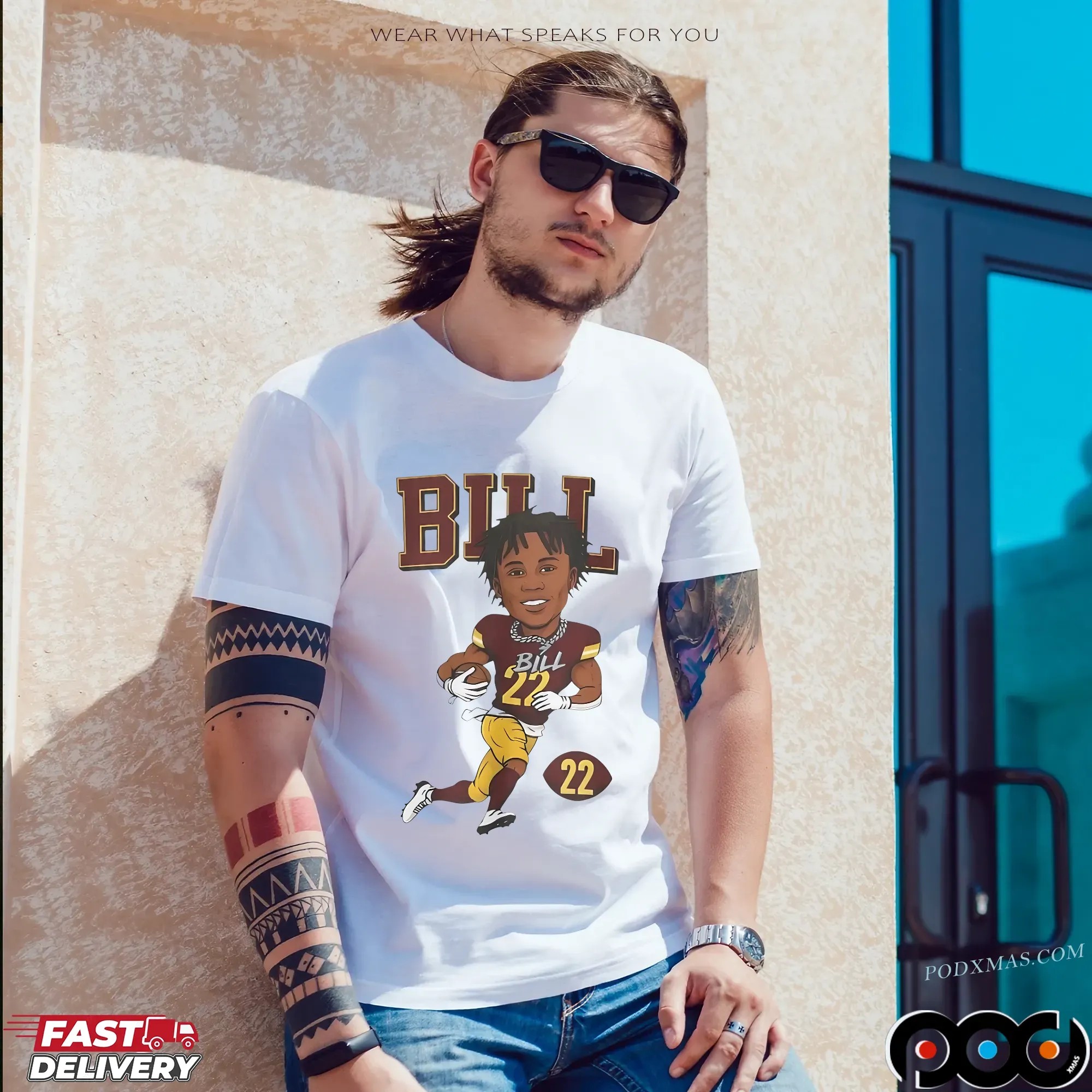 Deebo Samuel rocking the BILL shirt