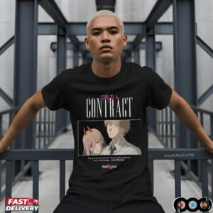 Denji And Power This Is A Contract I'll Give You My Blood Chainsaw Man Manga T Shirt