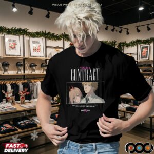 Denji And Power This Is A Contract I'll Give You My Blood Chainsaw Man Manga T Shirt