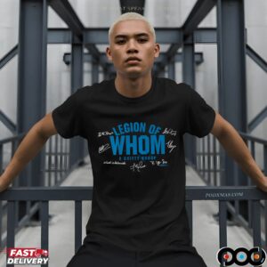 Detroit Lions Football Legion of Whom Signatures Graphic T Shirt