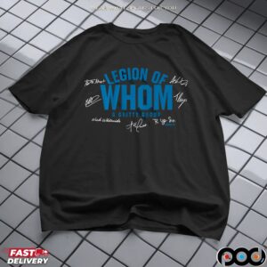 Detroit Lions Football Legion of Whom Signatures Graphic T Shirt