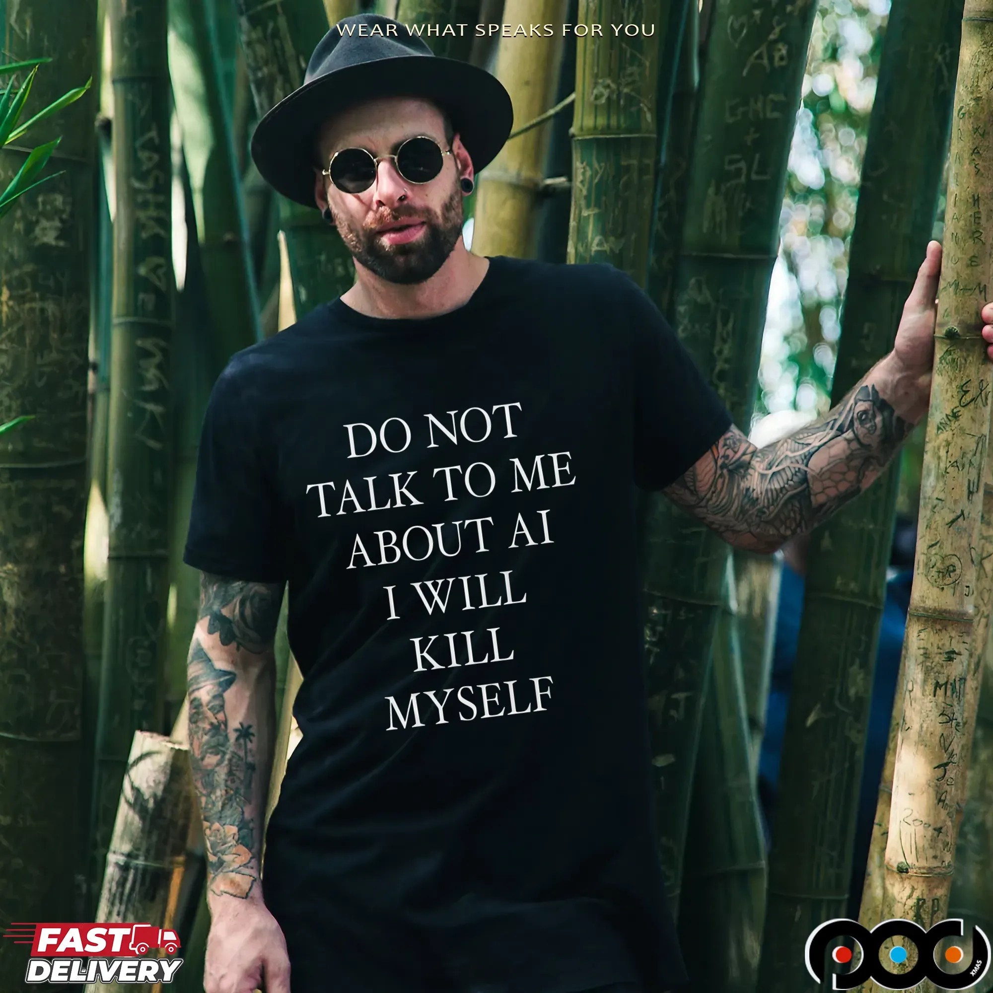 Do Not Talk To Μe About AI I Will Kill Myself T Shirt