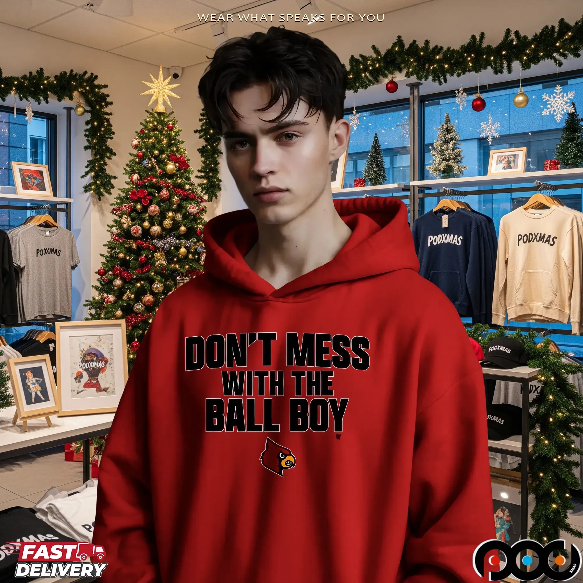 Don't Mess With The Ball Boy Louisville Cardinals Football T Shirt