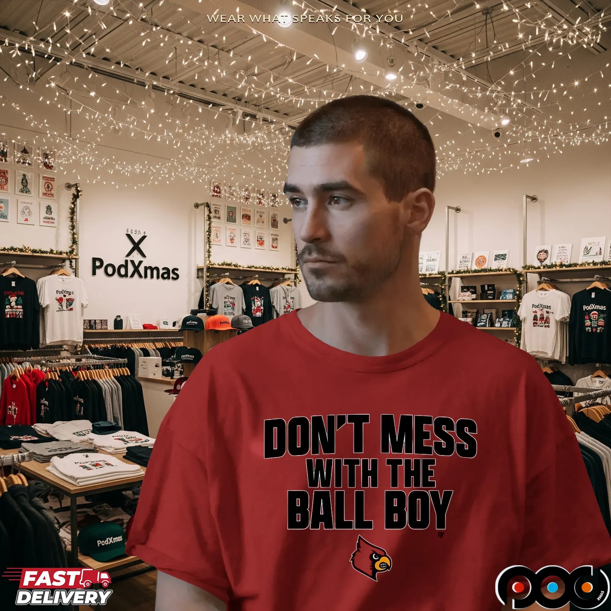 Don't Mess With The Ball Boy Louisville Cardinals Football T Shirt