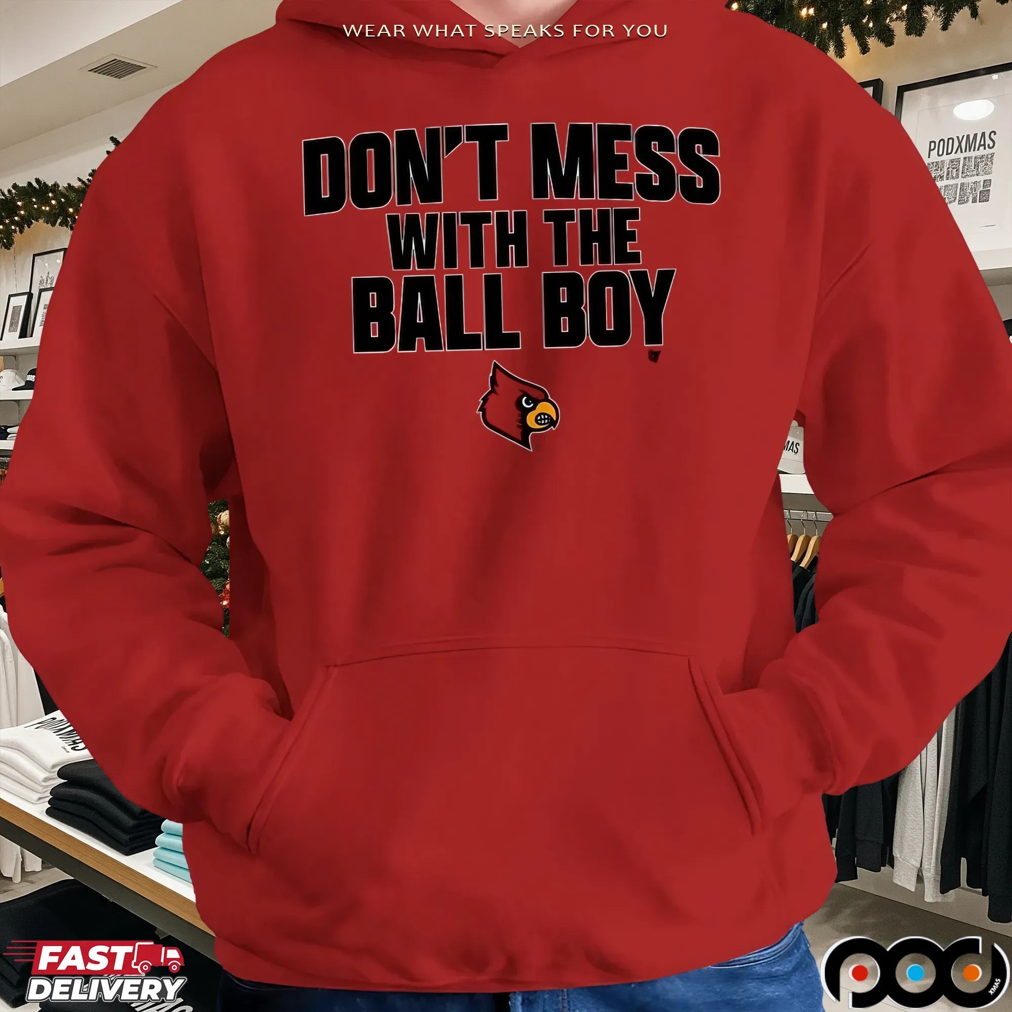 Don't Mess With The Ball Boy Louisville Cardinals Football T Shirt