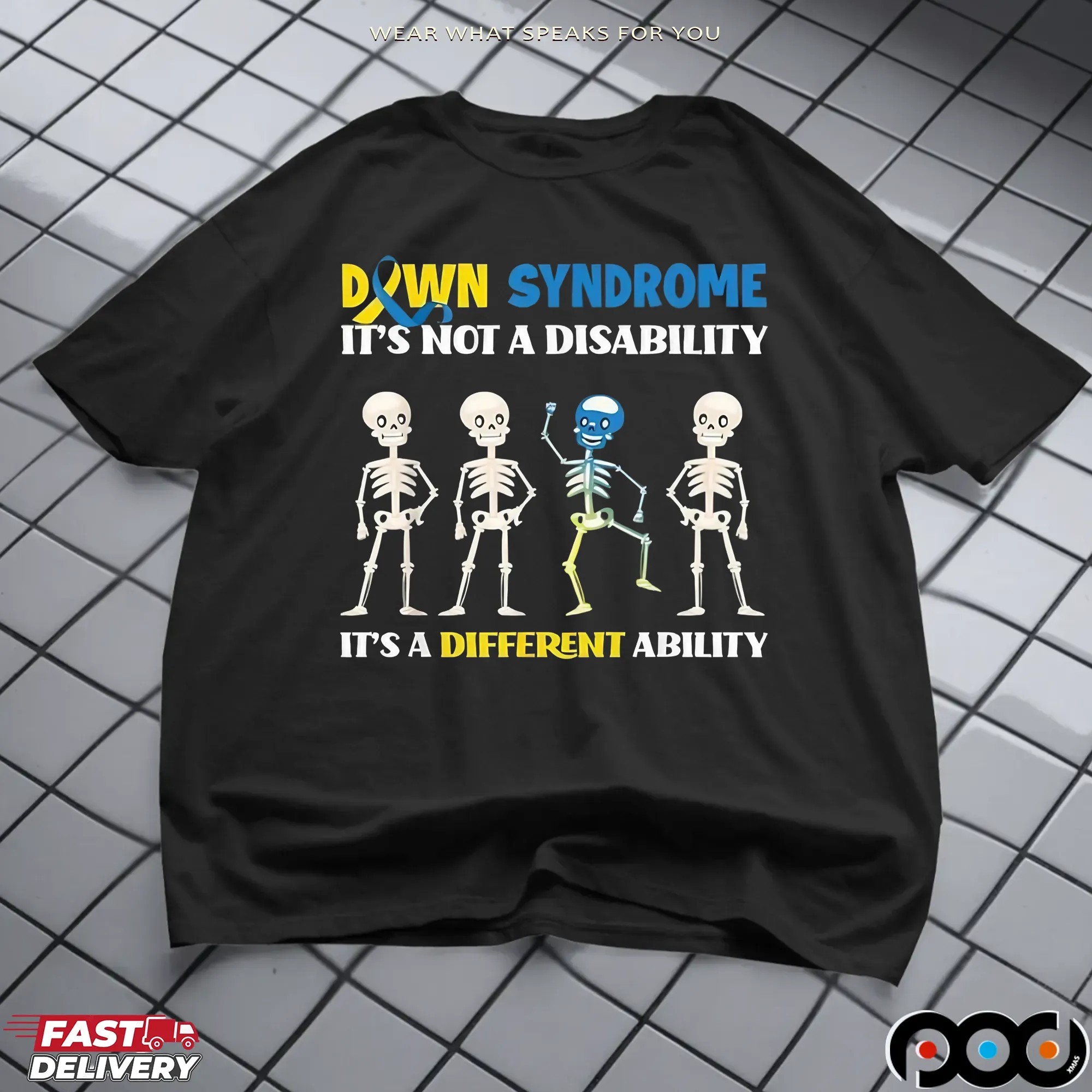 Down Syndrome It's Not A Disability It's A Different Ability T Shirt