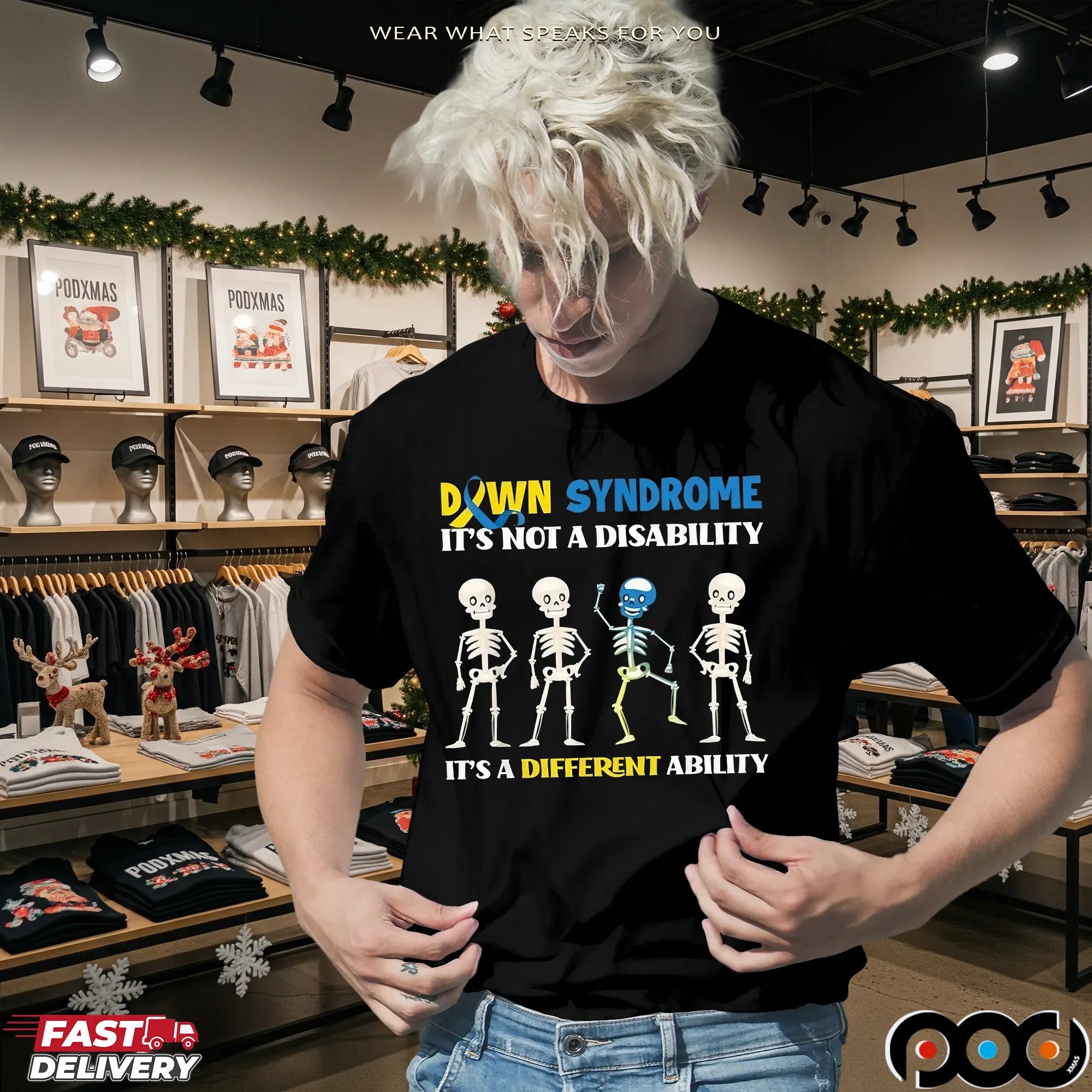 Down Syndrome It's Not A Disability It's A Different Ability T Shirt