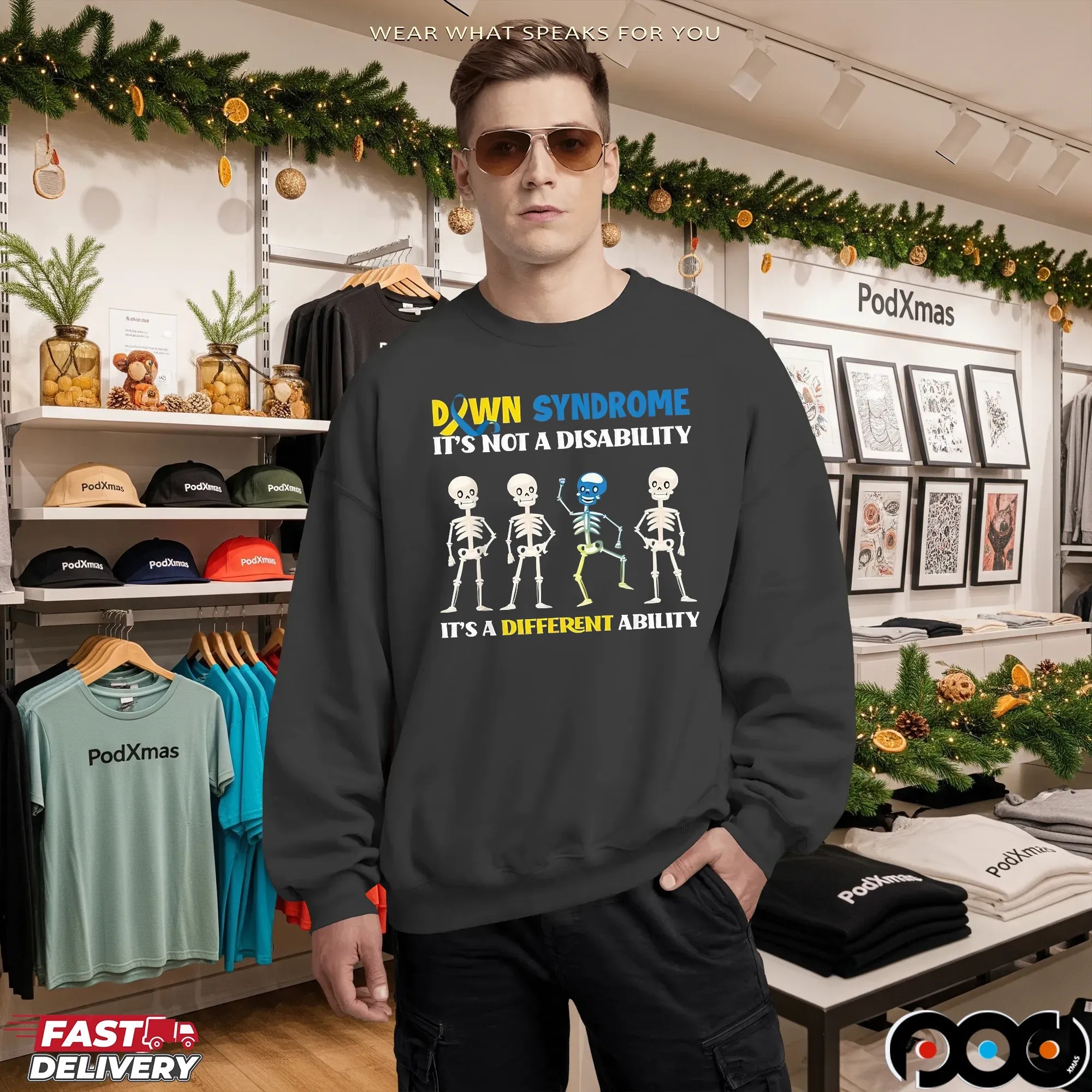 Down Syndrome It's Not A Disability It's A Different Ability T Shirt