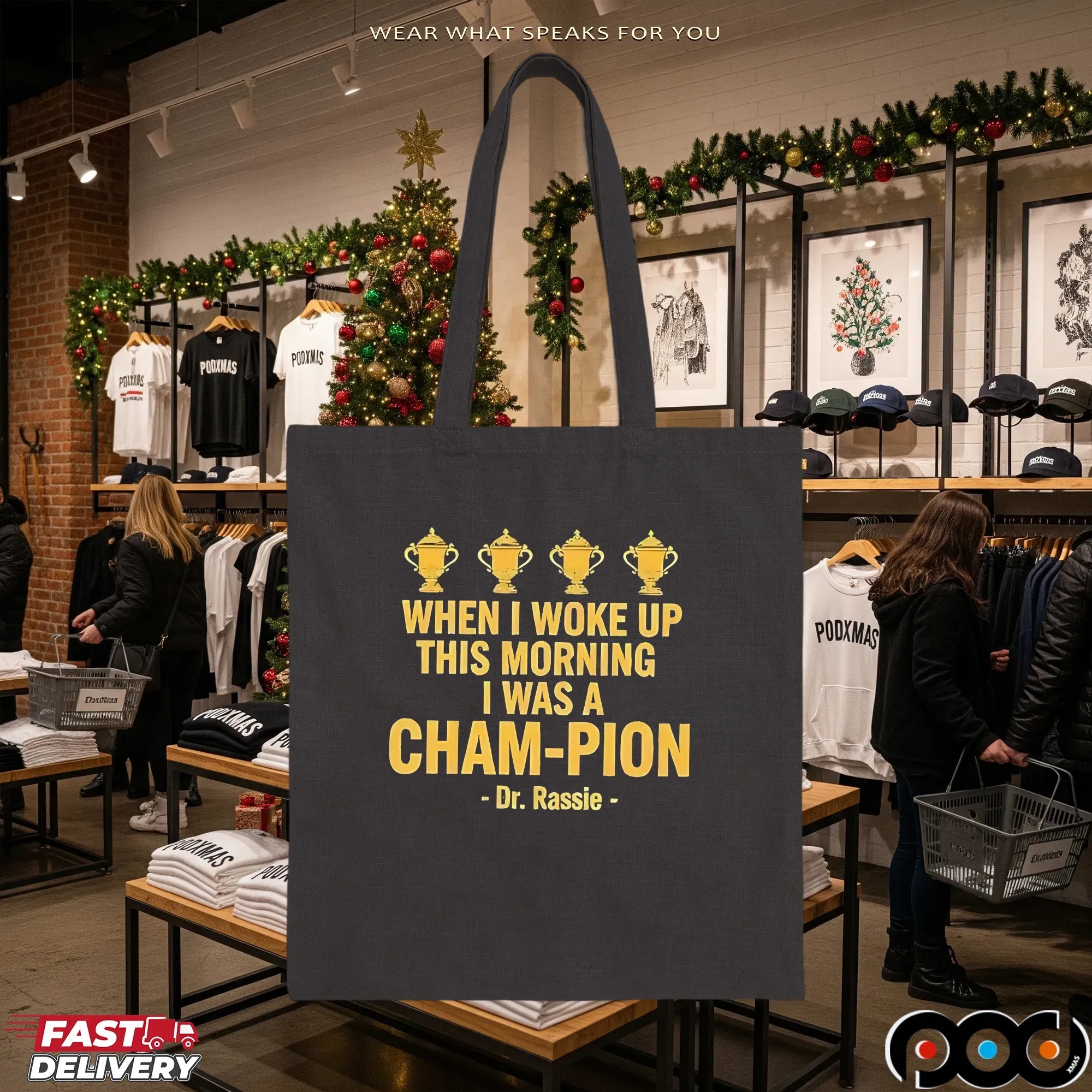 Dr Rassie When I Woke Up This Morning I Was A Champion T Shirt
