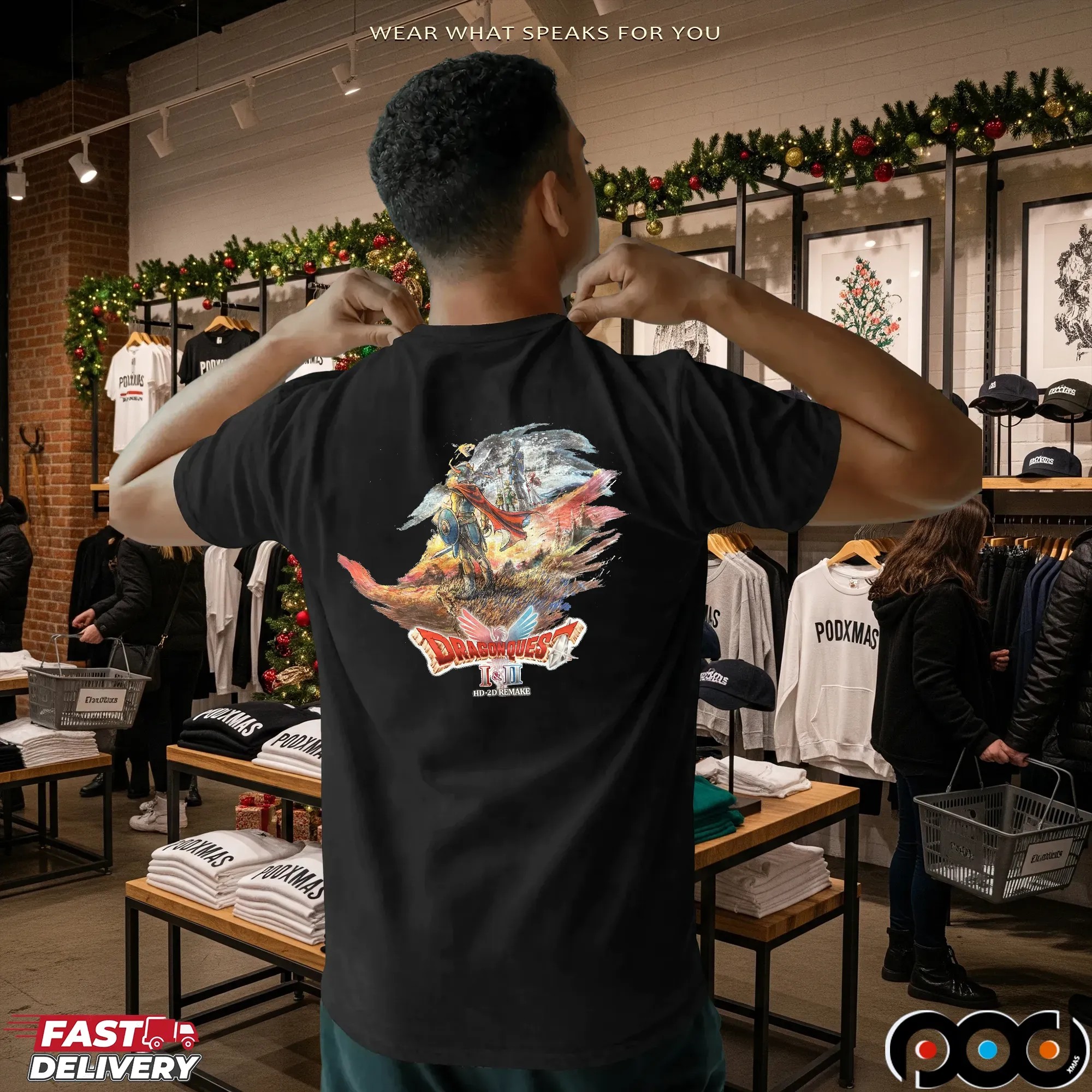 Dragon Quest I II HD-2D Remake Hero Fantasy Anime T Shirt