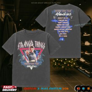 Eleven Stranger Things Indiana State Tour Hawkins 1987 T Shirt
