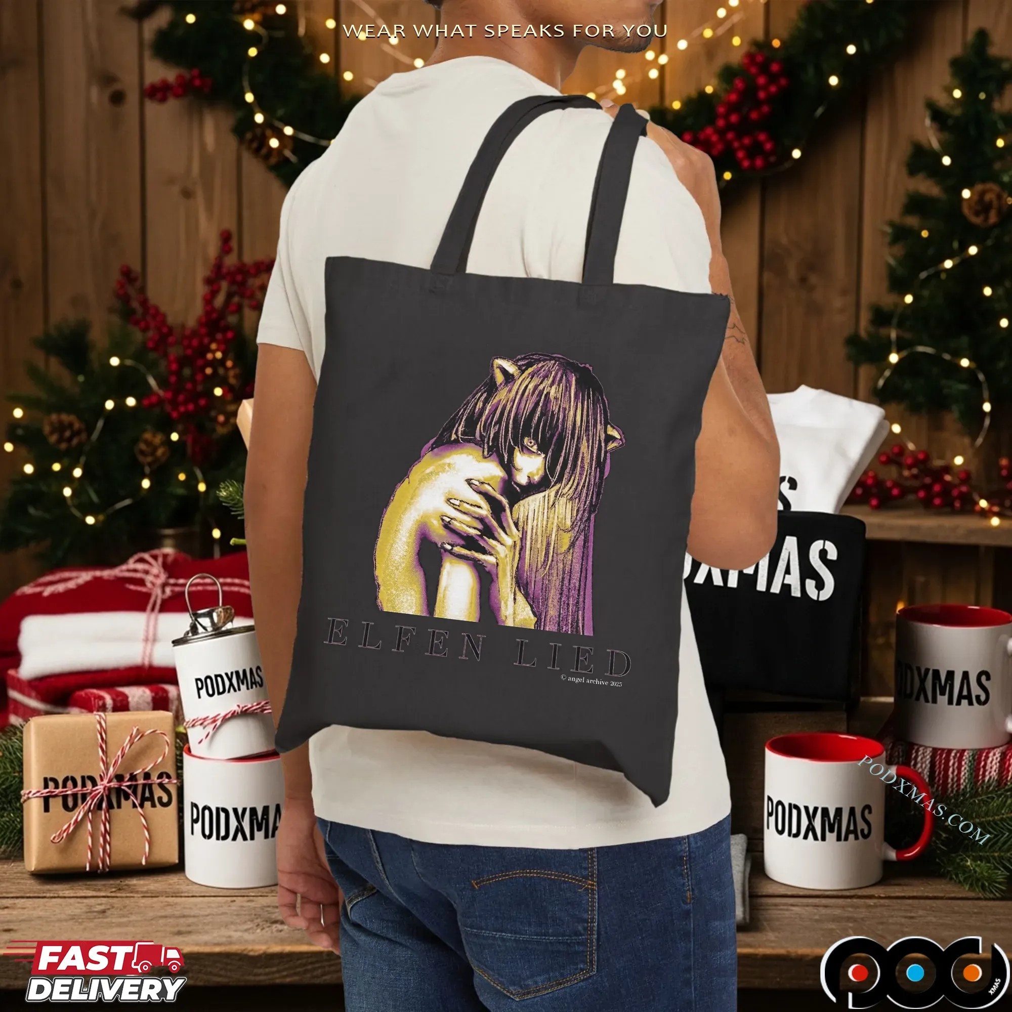 Elfen Lied Lucy Graphic Angel Archive 2025 T Shirt