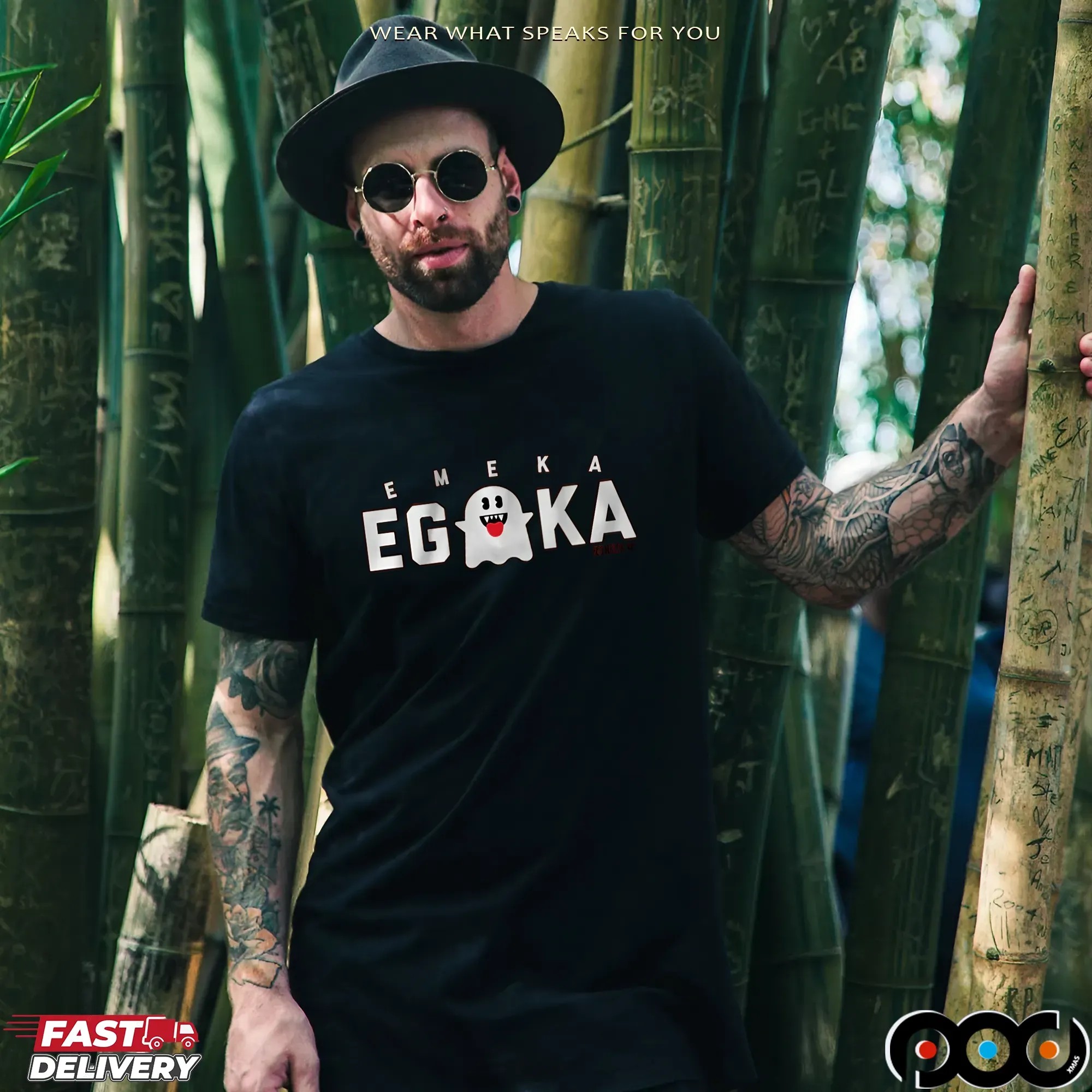 Emeka Egbuka Eg-Boo-Ka Ghost T Shirt