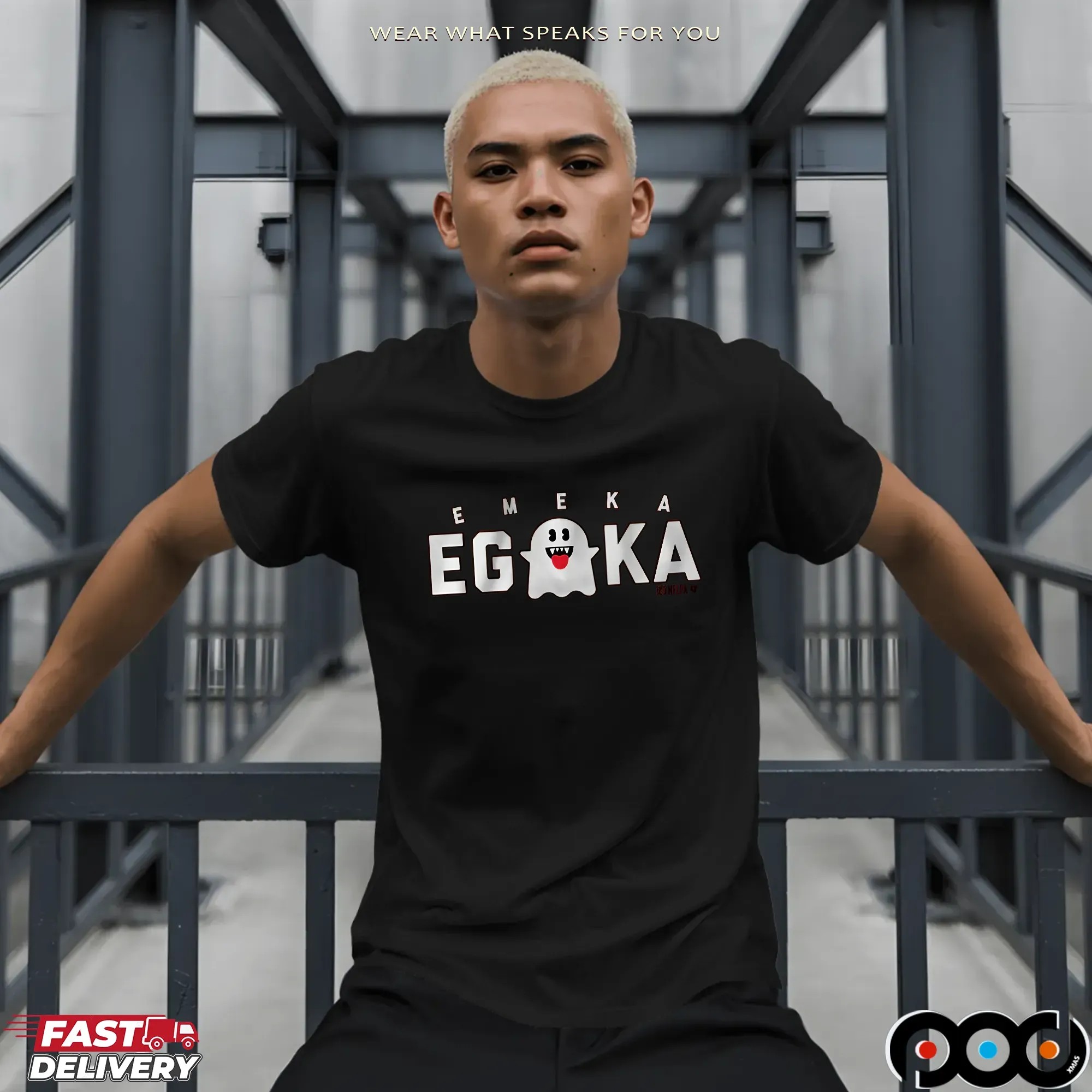 Emeka Egbuka Eg-Boo-Ka Ghost T Shirt
