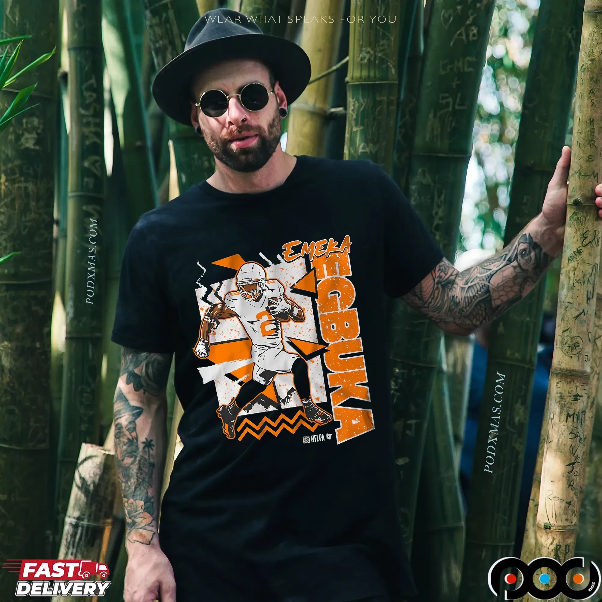 Emeka Egbuka Tampa Bay Vintage Throwback T Shirt