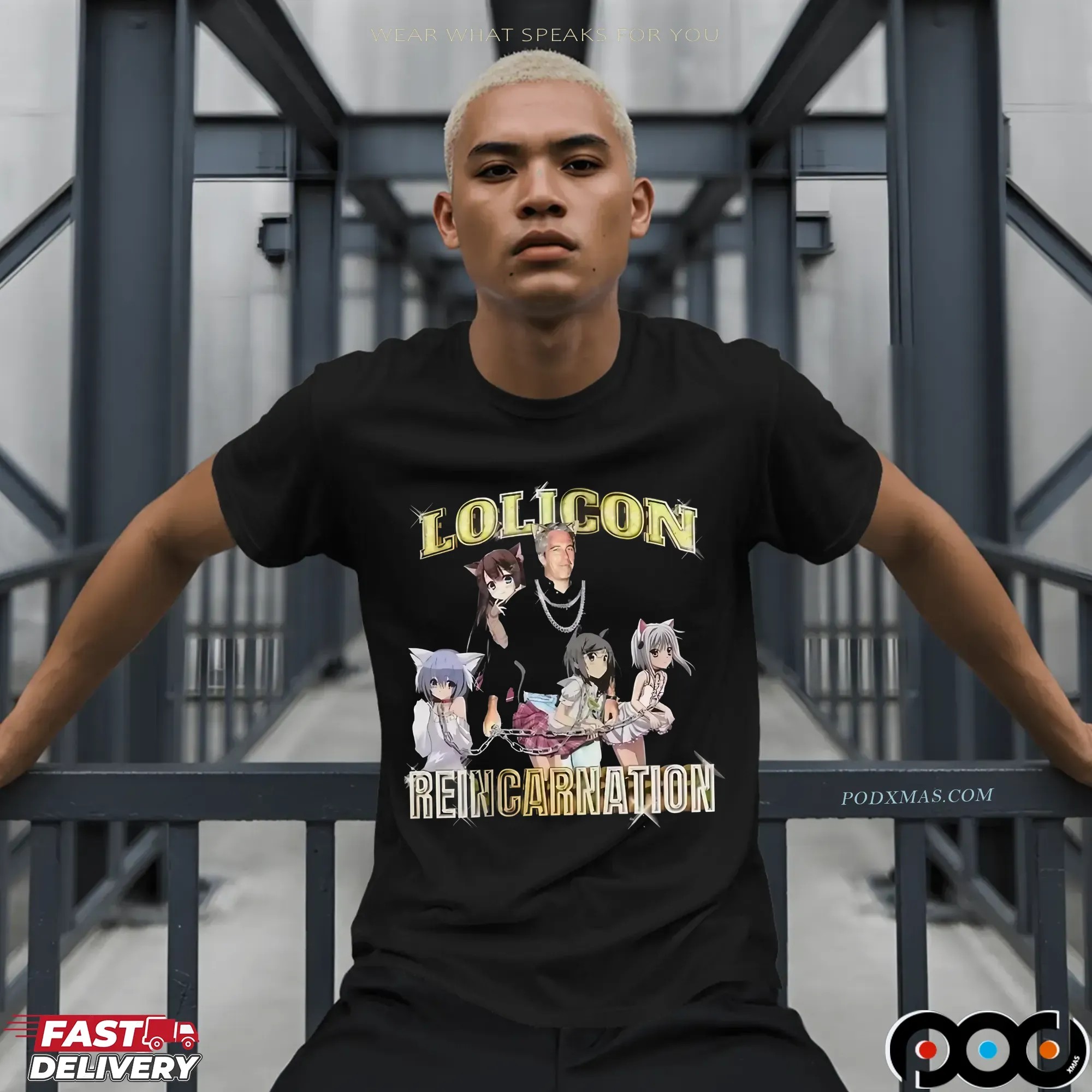 Epstein Isekai Lolicon Reincarnation Retro Bootleg Rap T Shirt