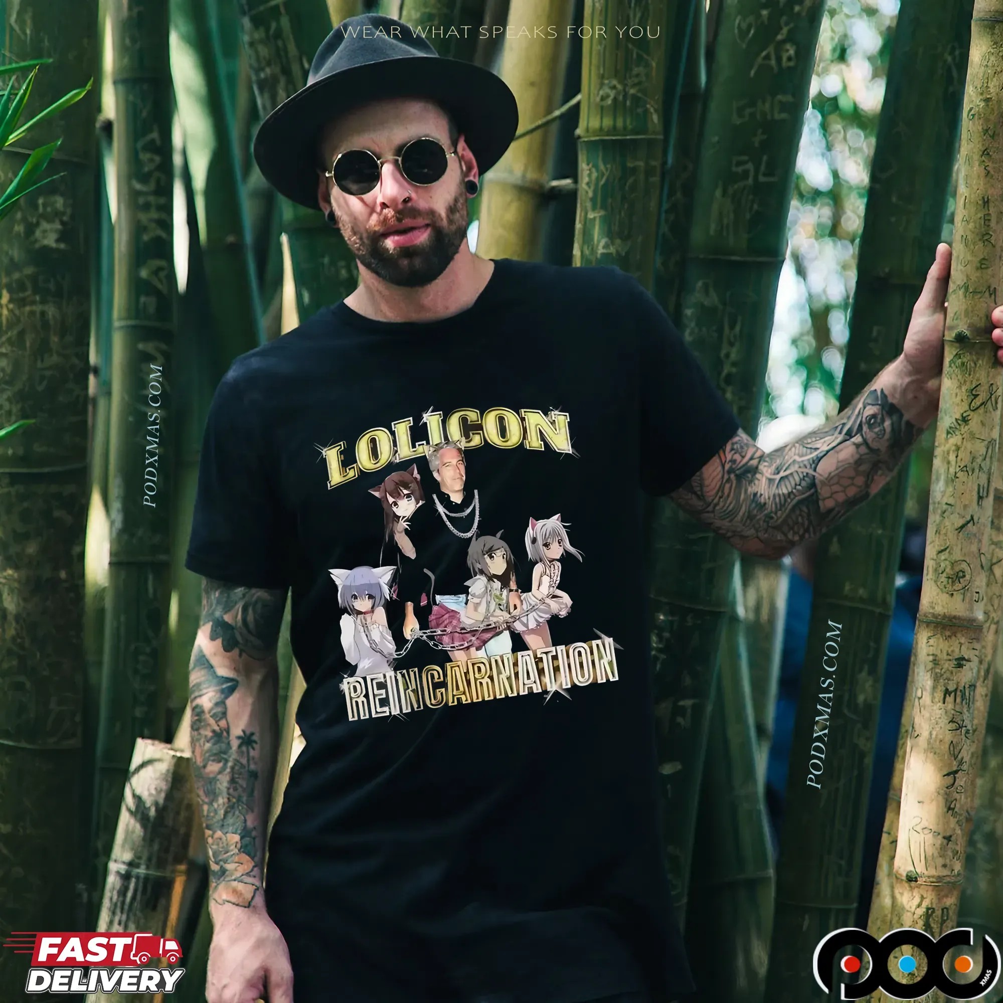 Epstein Isekai Lolicon Reincarnation Retro Bootleg Rap T Shirt