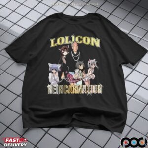 Epstein Isekai Lolicon Reincarnation Retro Bootleg Rap T Shirt
