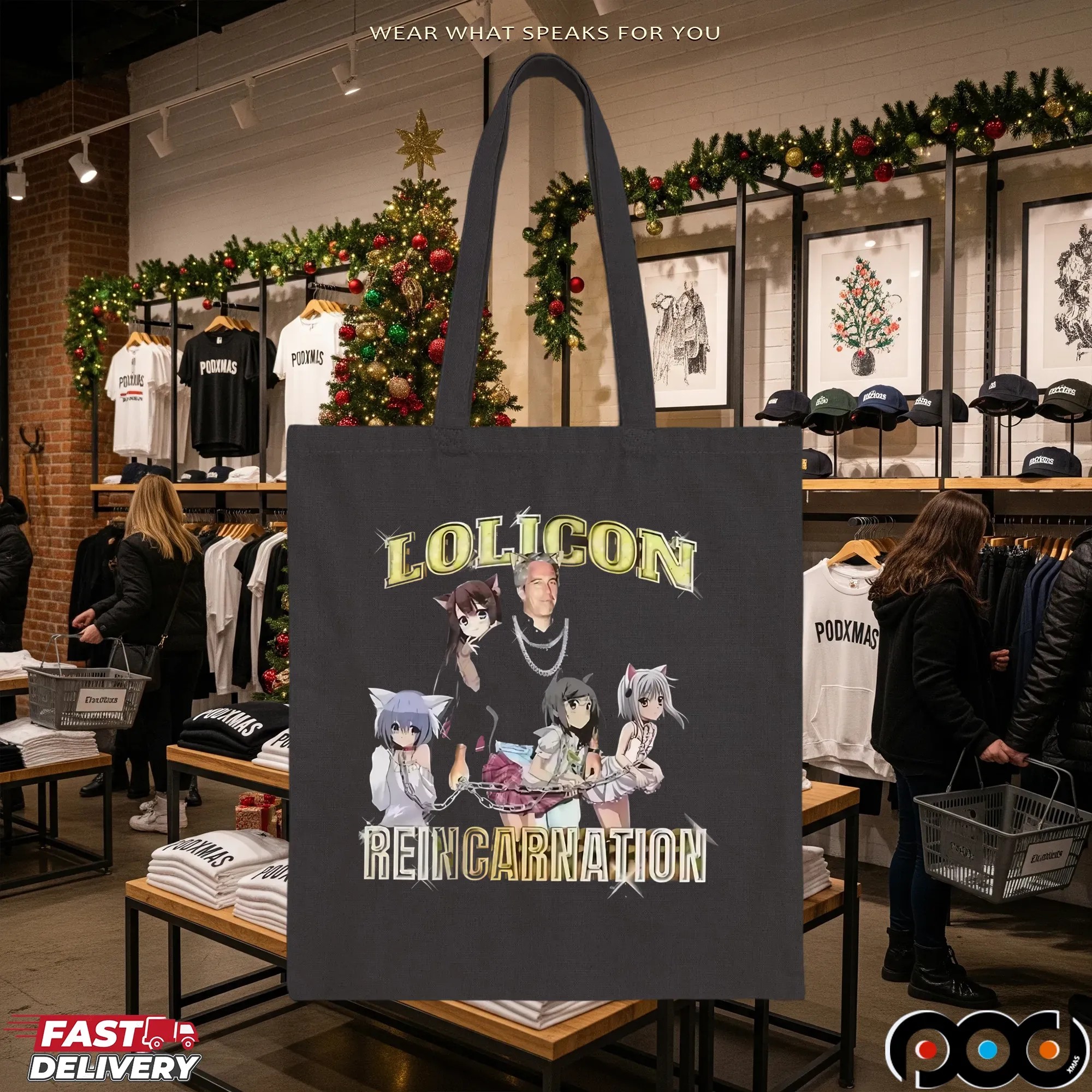 Epstein Isekai Lolicon Reincarnation Retro Bootleg Rap T Shirt