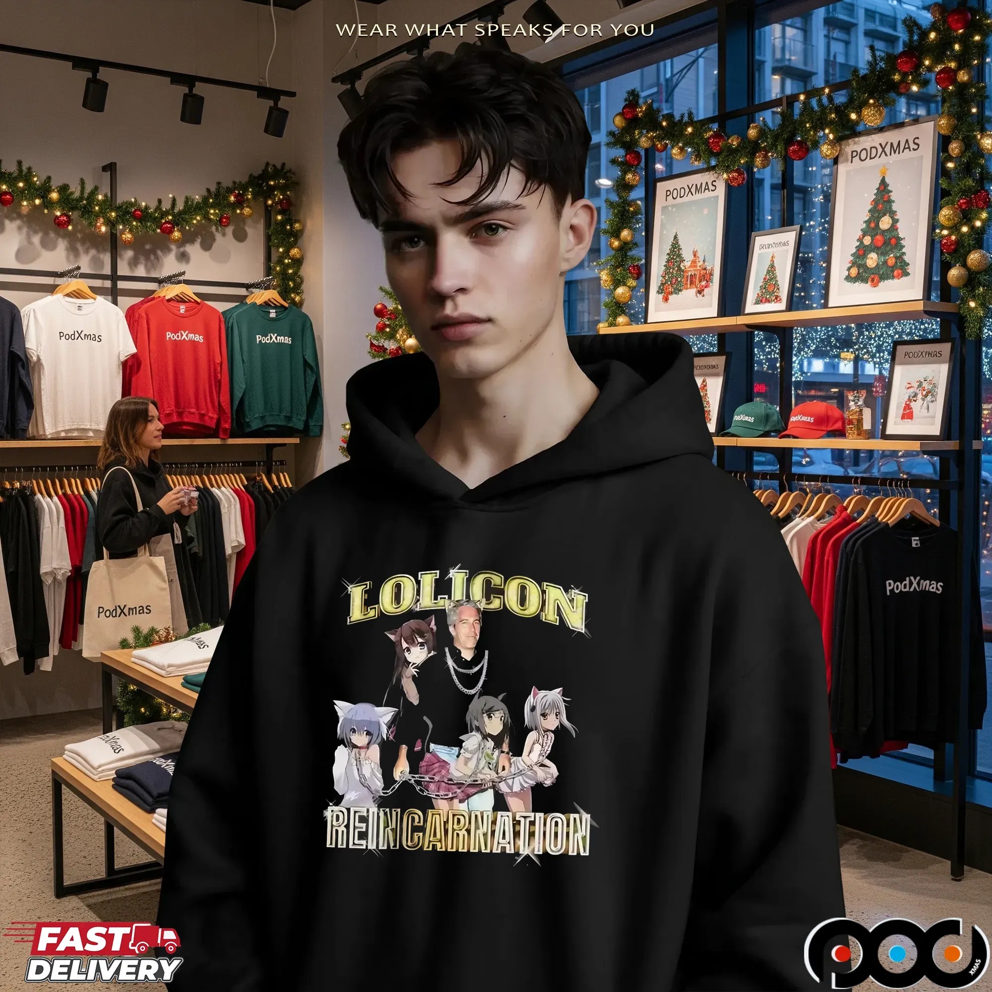 Epstein Isekai Lolicon Reincarnation Retro Bootleg Rap T Shirt