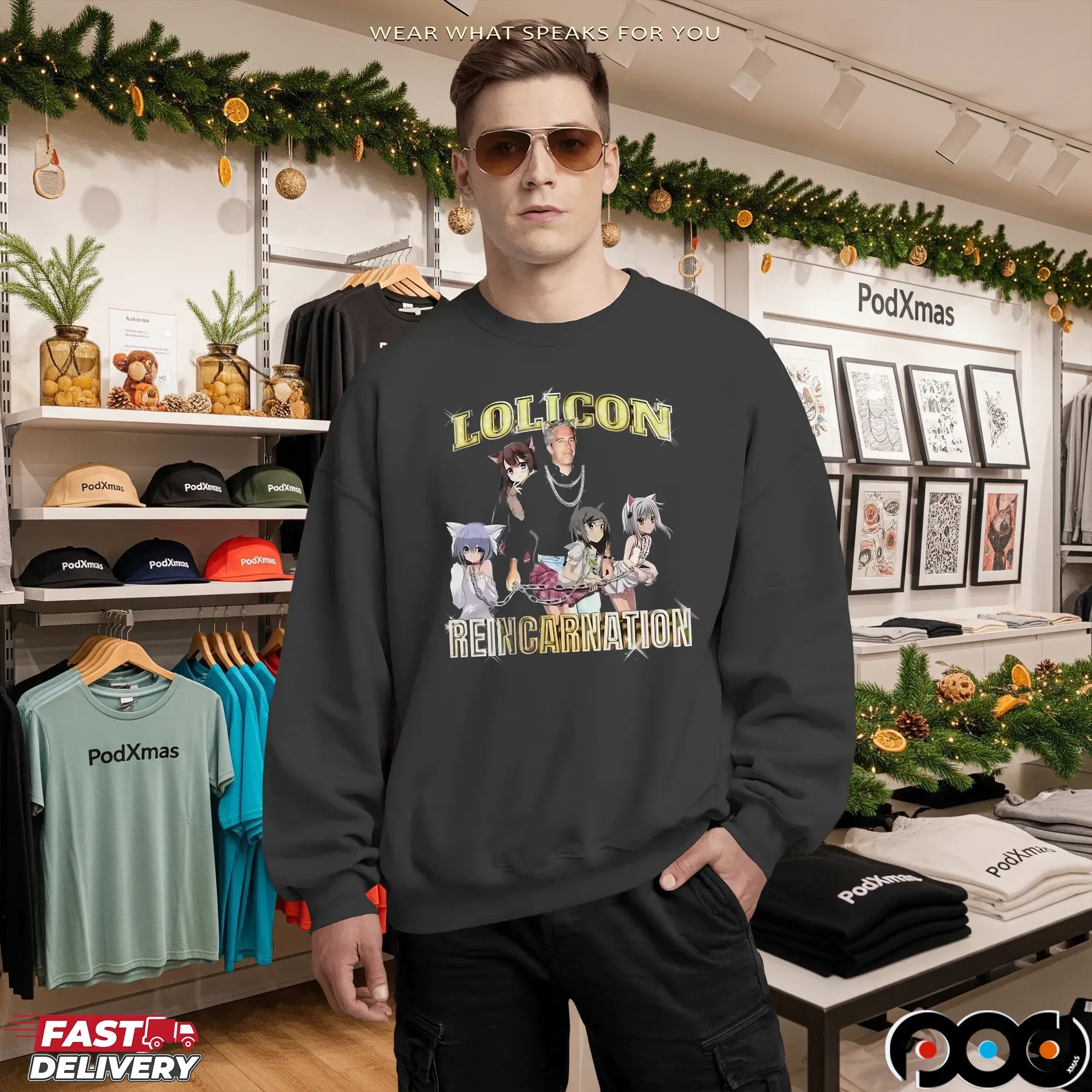 Epstein Isekai Lolicon Reincarnation Retro Bootleg Rap T Shirt
