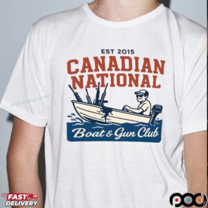 Est 2015 Canadian National Boat and Gun Club T Shirt