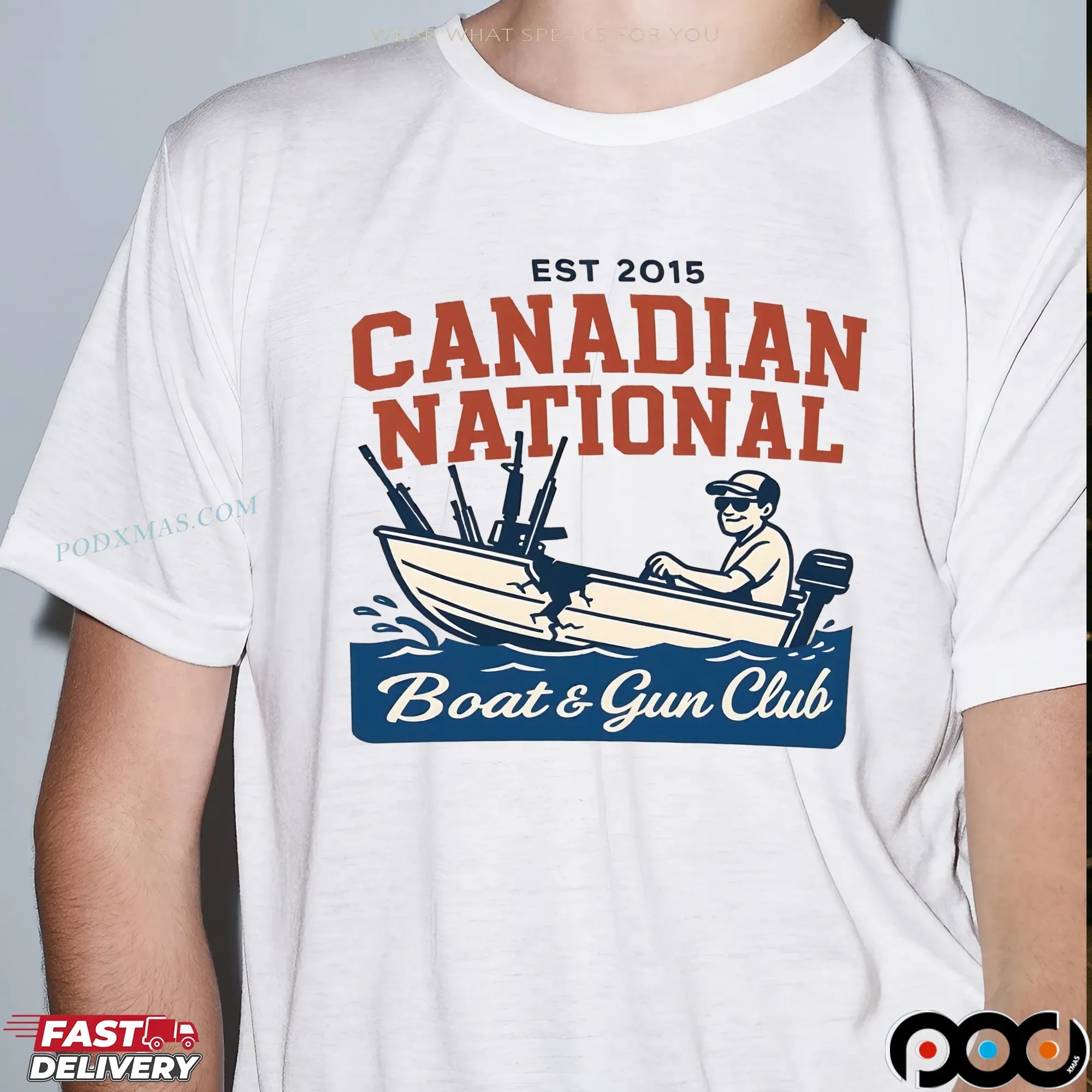 Est 2015 Canadian National Boat and Gun Club T Shirt