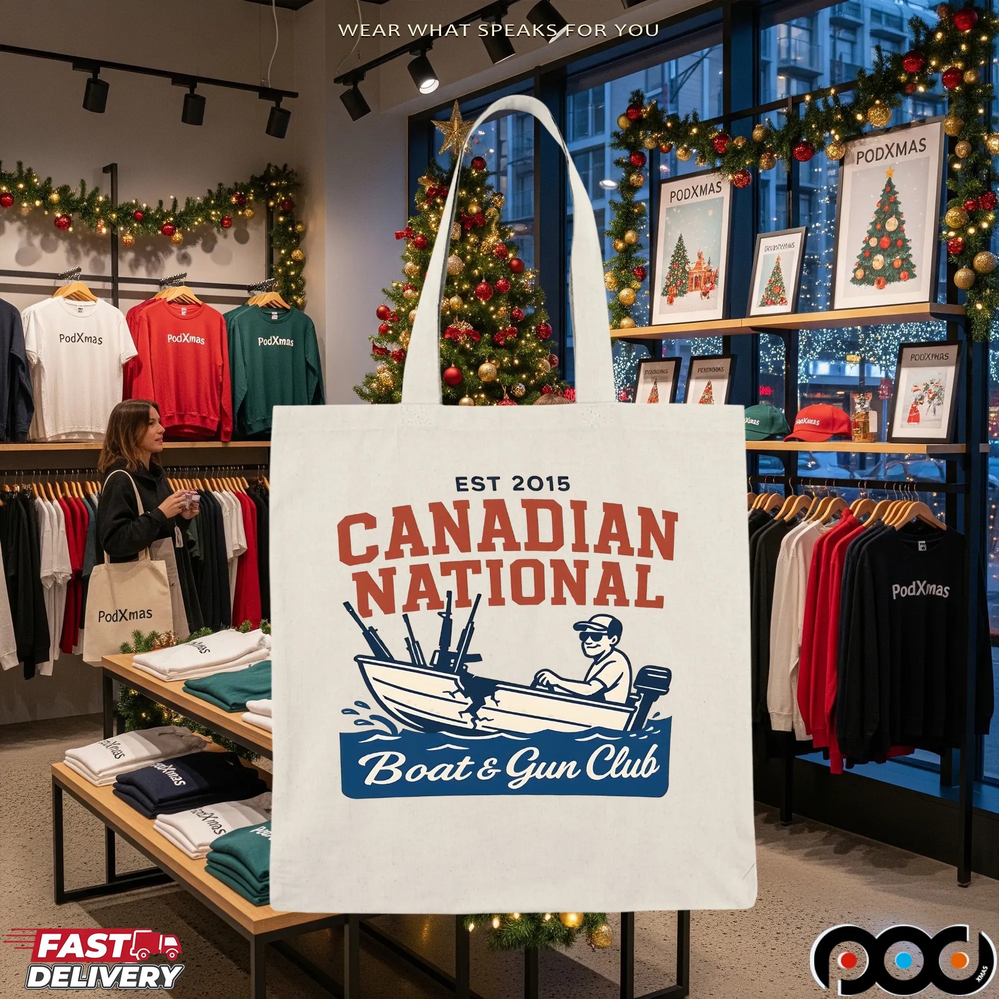 Est 2015 Canadian National Boat and Gun Club T Shirt