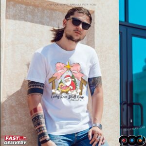Every Knee Shall Bow Jesus Santa Claus Christmas T Shirt