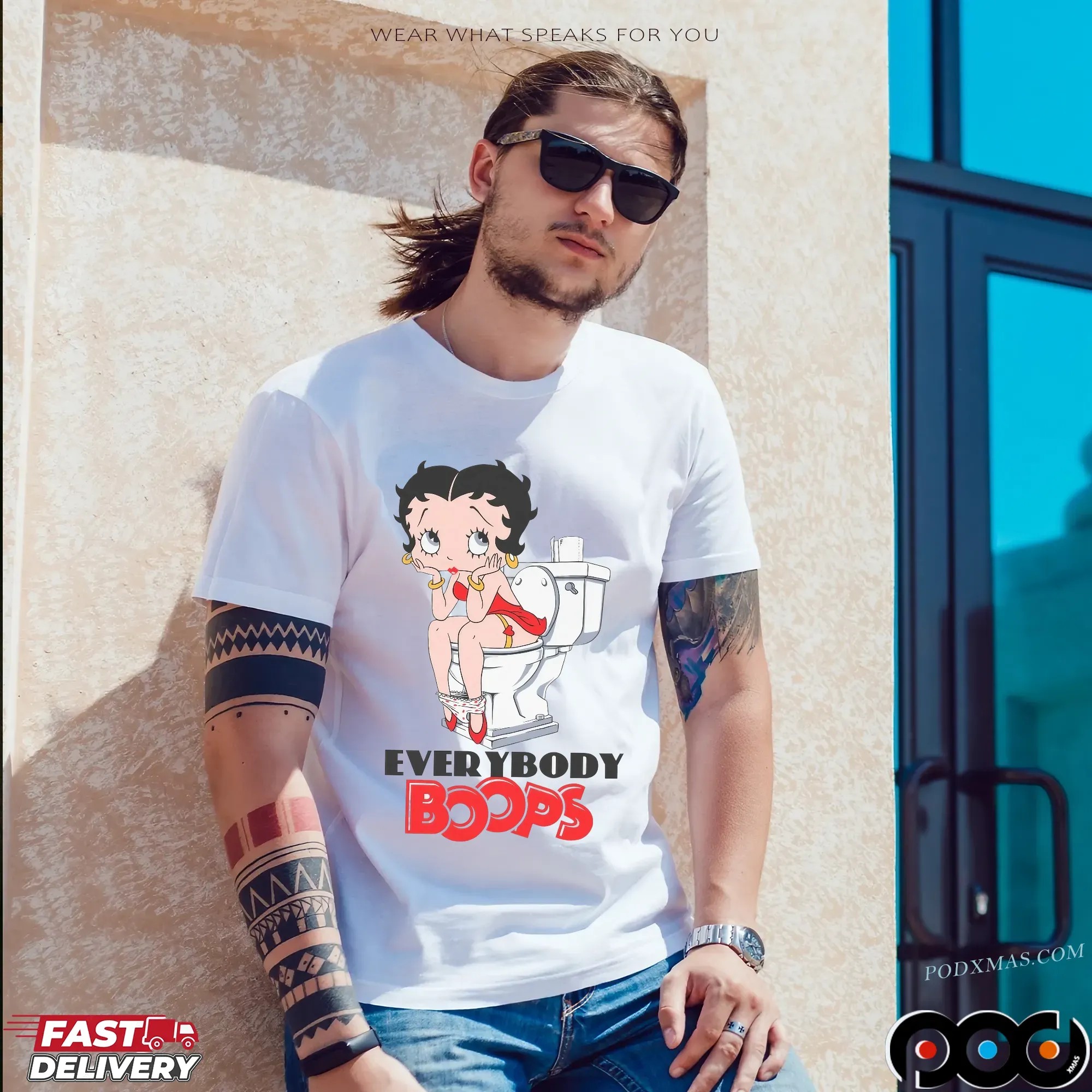 Everybody Boops Betty Boop Parody T Shirt