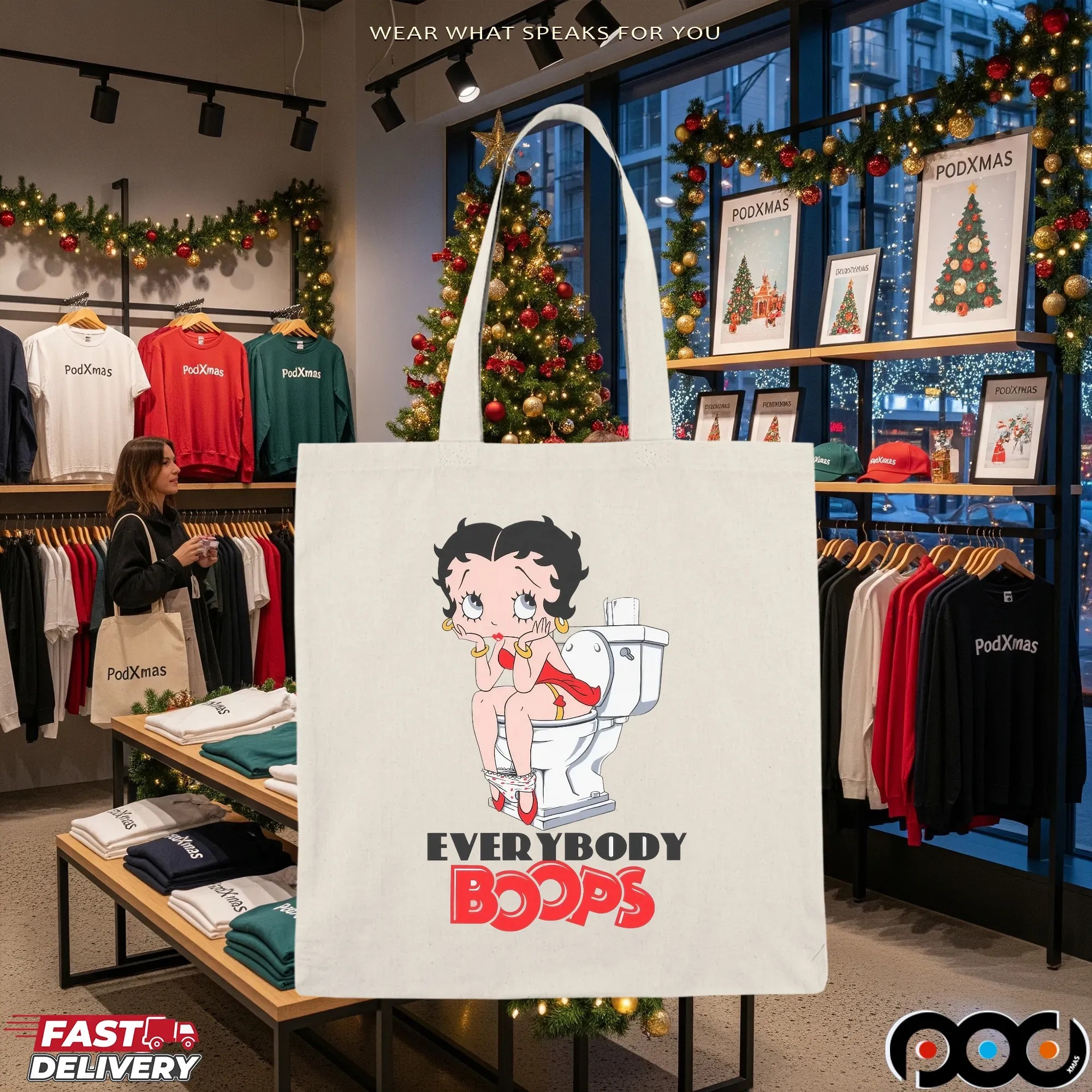 Everybody Boops Betty Boop Parody T Shirt
