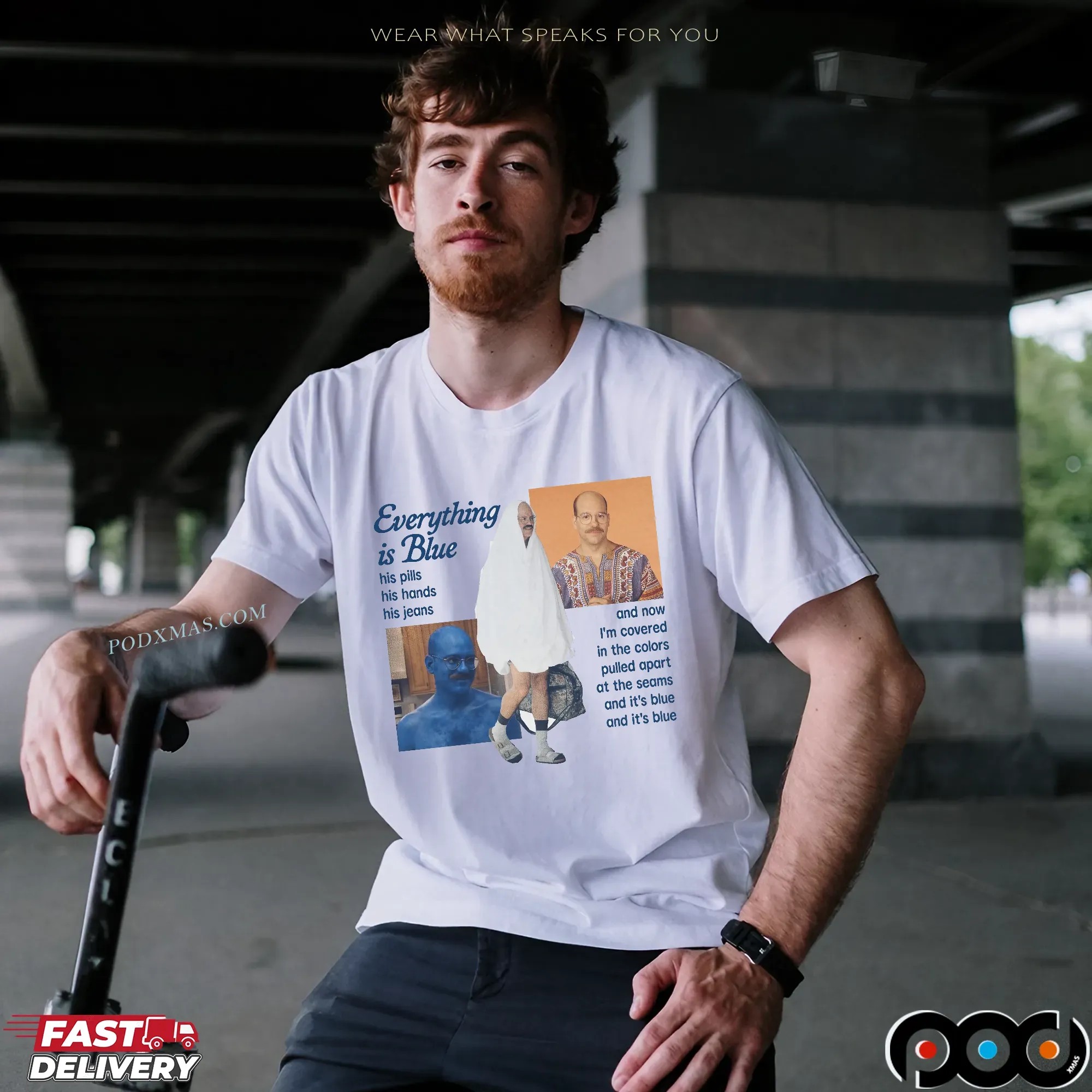 Everything Is Blue His Pills His Hands His Jeans David Cross As Tobias Fünke In Arrested Development T Shirt