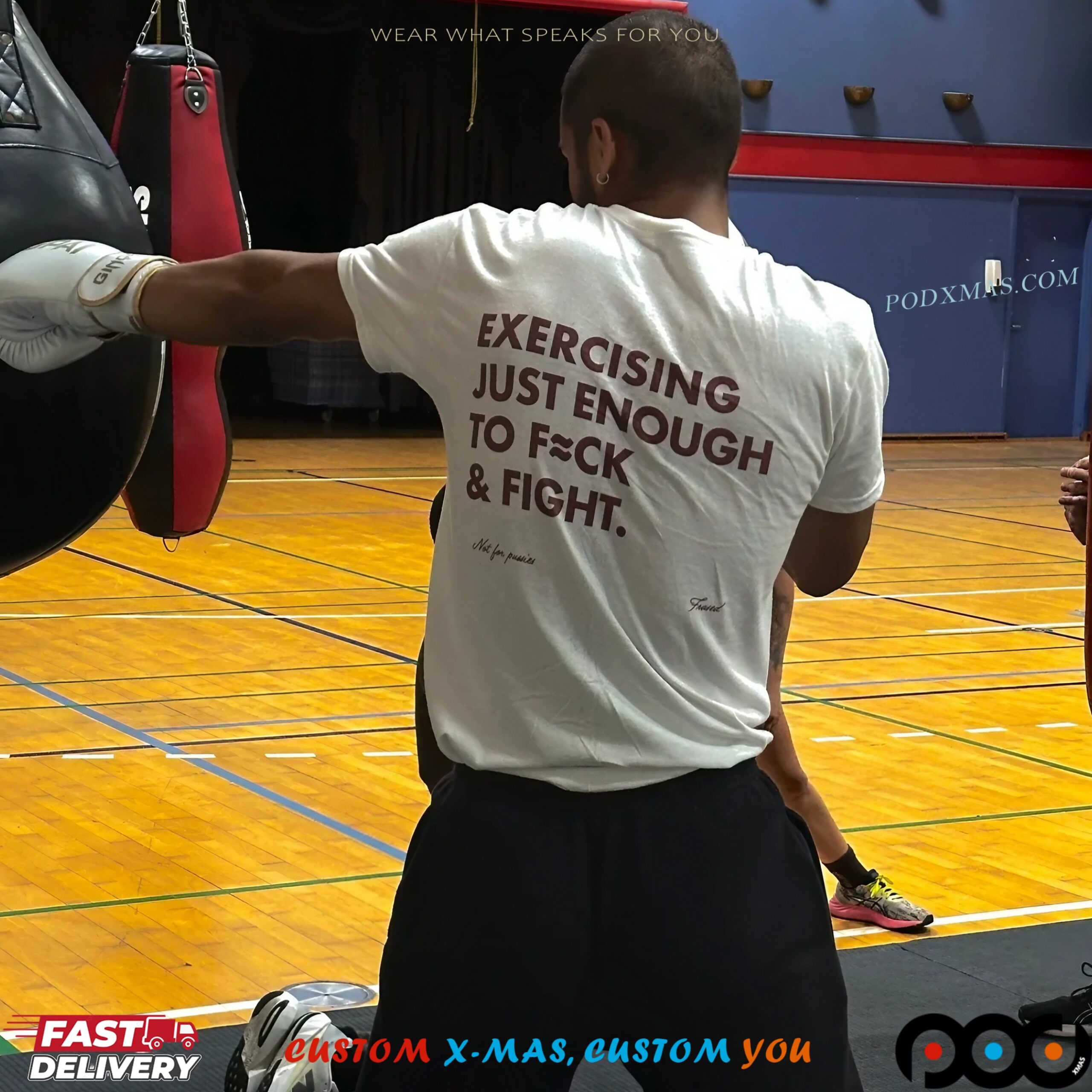 Exercising Just Enough To Fck And Fight T Shirt