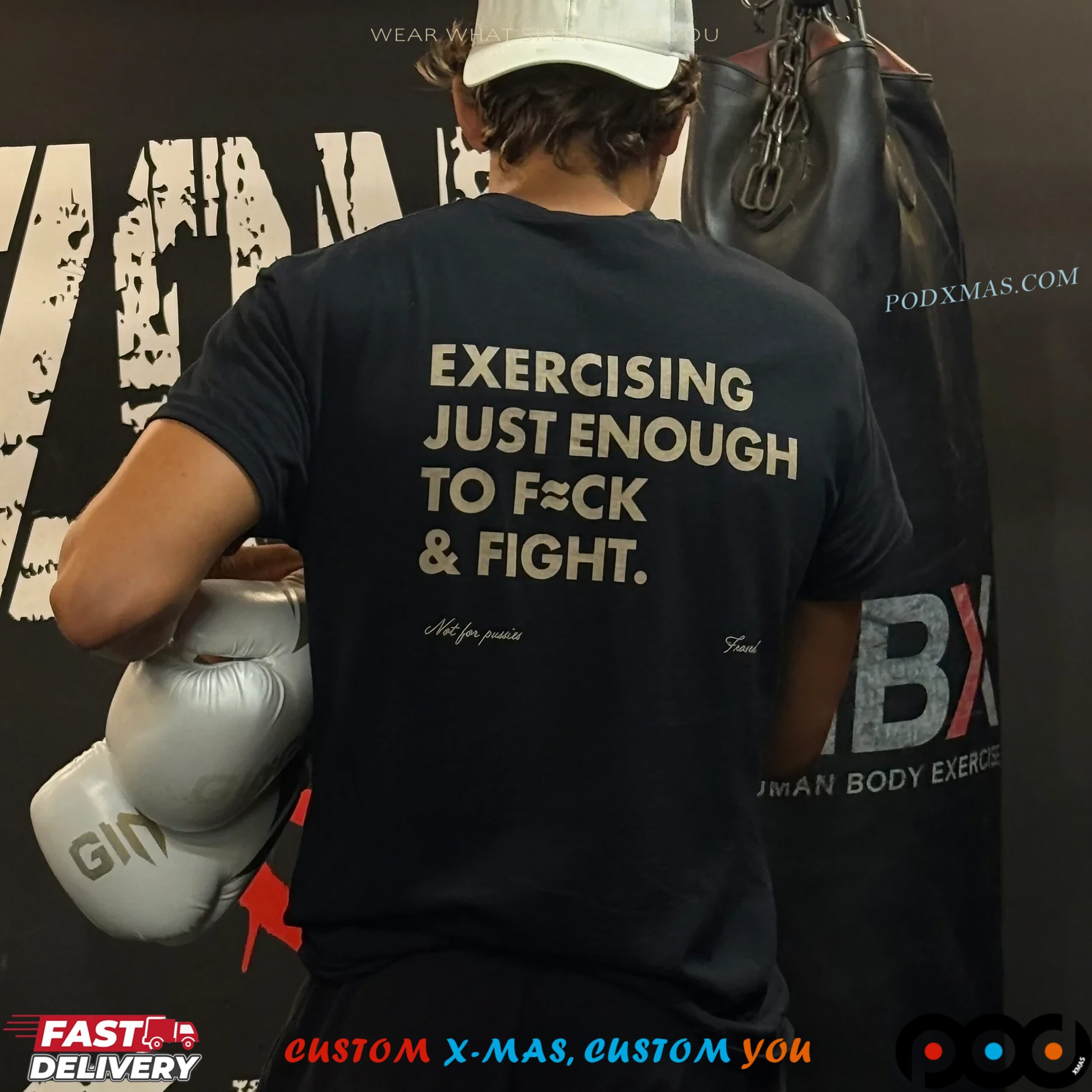 Exercising Just Enough To Fck And Fight T Shirt