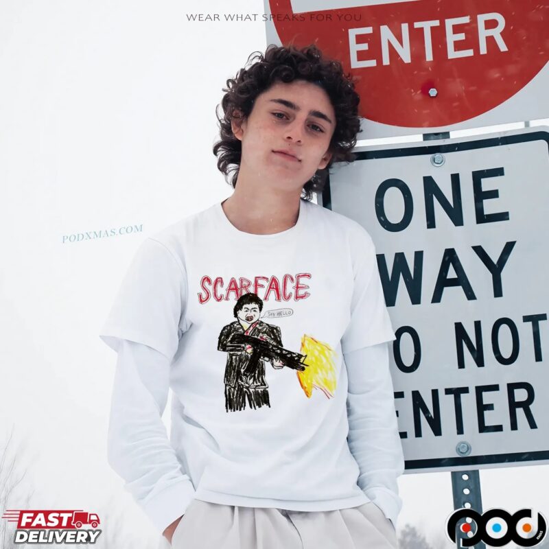 Scarface Tony Montana Say Hello To My Little Friend T Shirt Scarface Tony Montana Say Hello To My Little Friend T Shirt