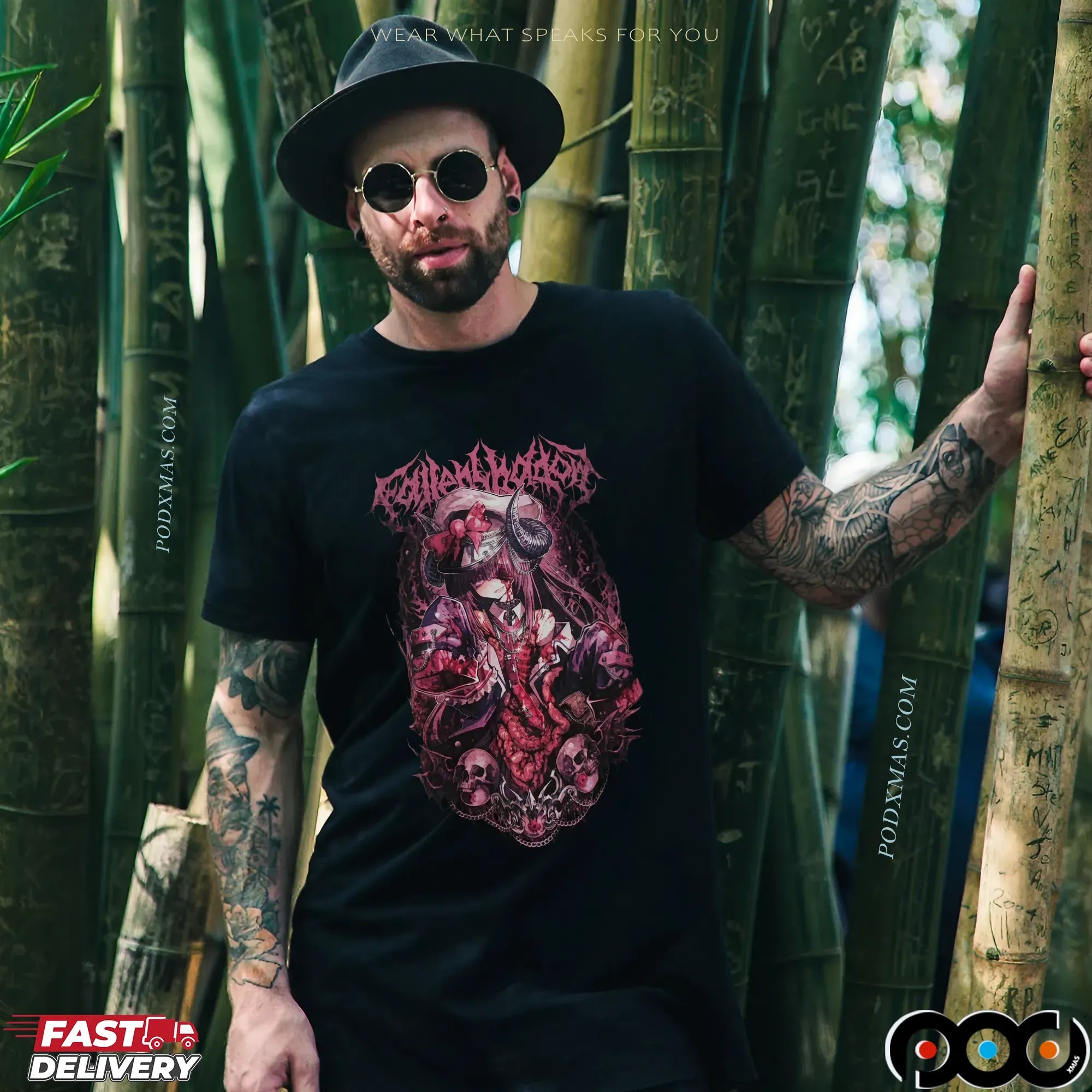 Fallenshadow Shondo Vtuber Demon Girl Gothic Horror T Shirt