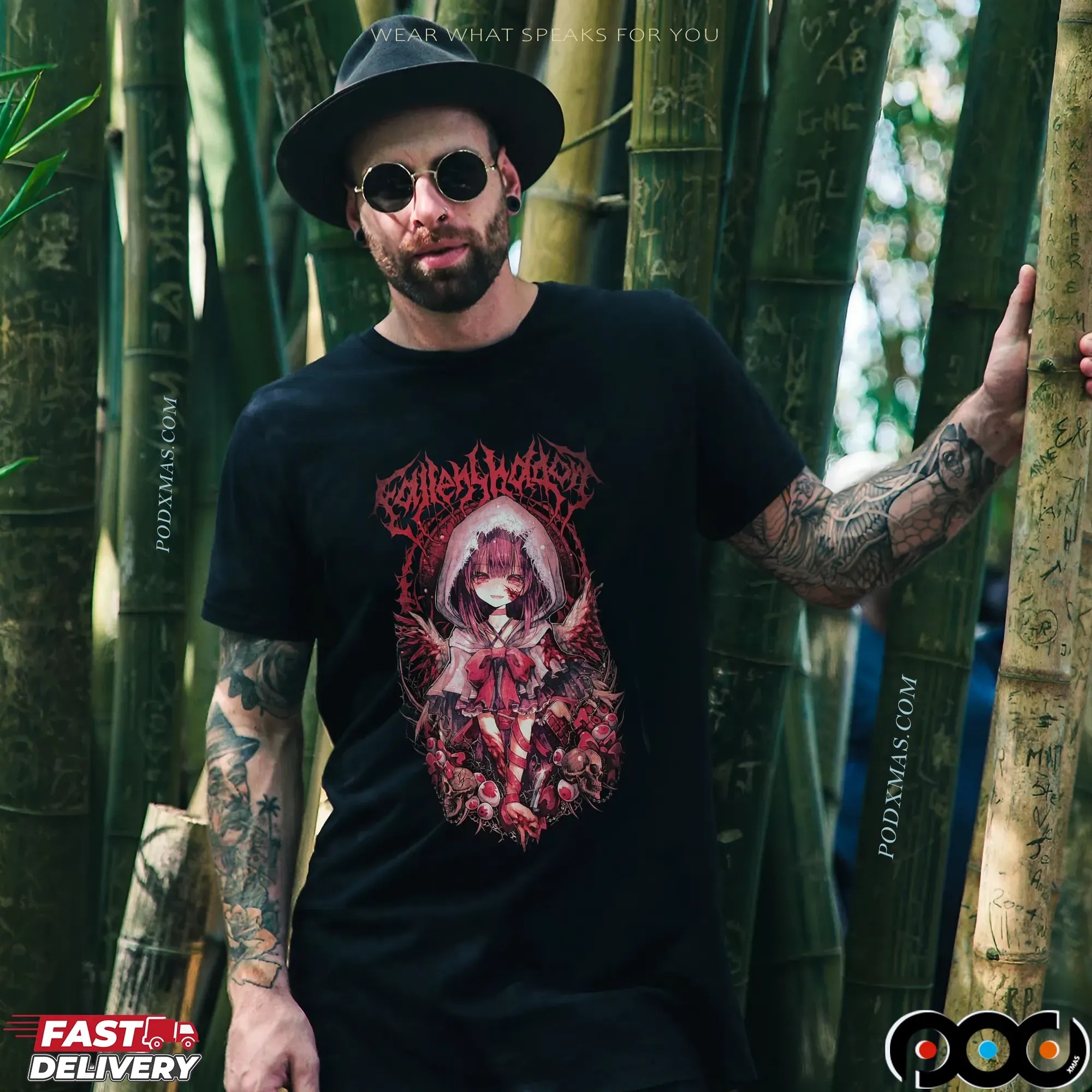 Fallenshadow Shondo Vtuber Gothic Anime Horror T Shirt
