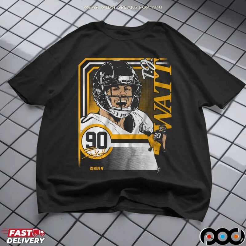 T J Watt Pittsburgh Steelers Collage Frame T Shirt