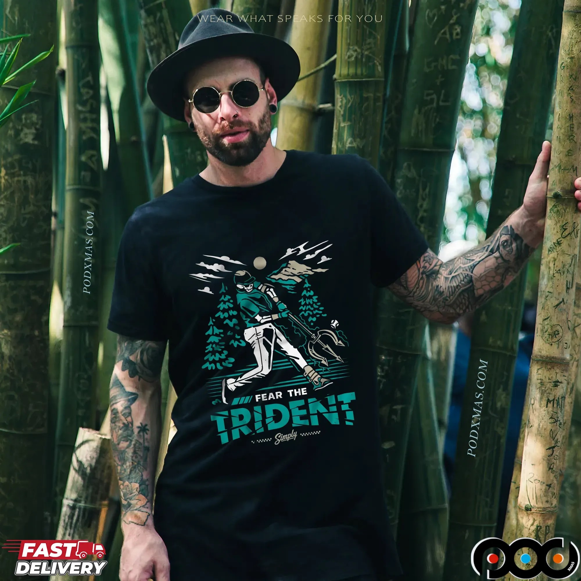 Fear The Trident Skeleton T-Shirt