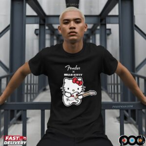 Fender x Hello Kitty Guitar Mashup T Shirt