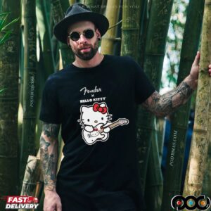 Fender x Hello Kitty Guitar Mashup T Shirt