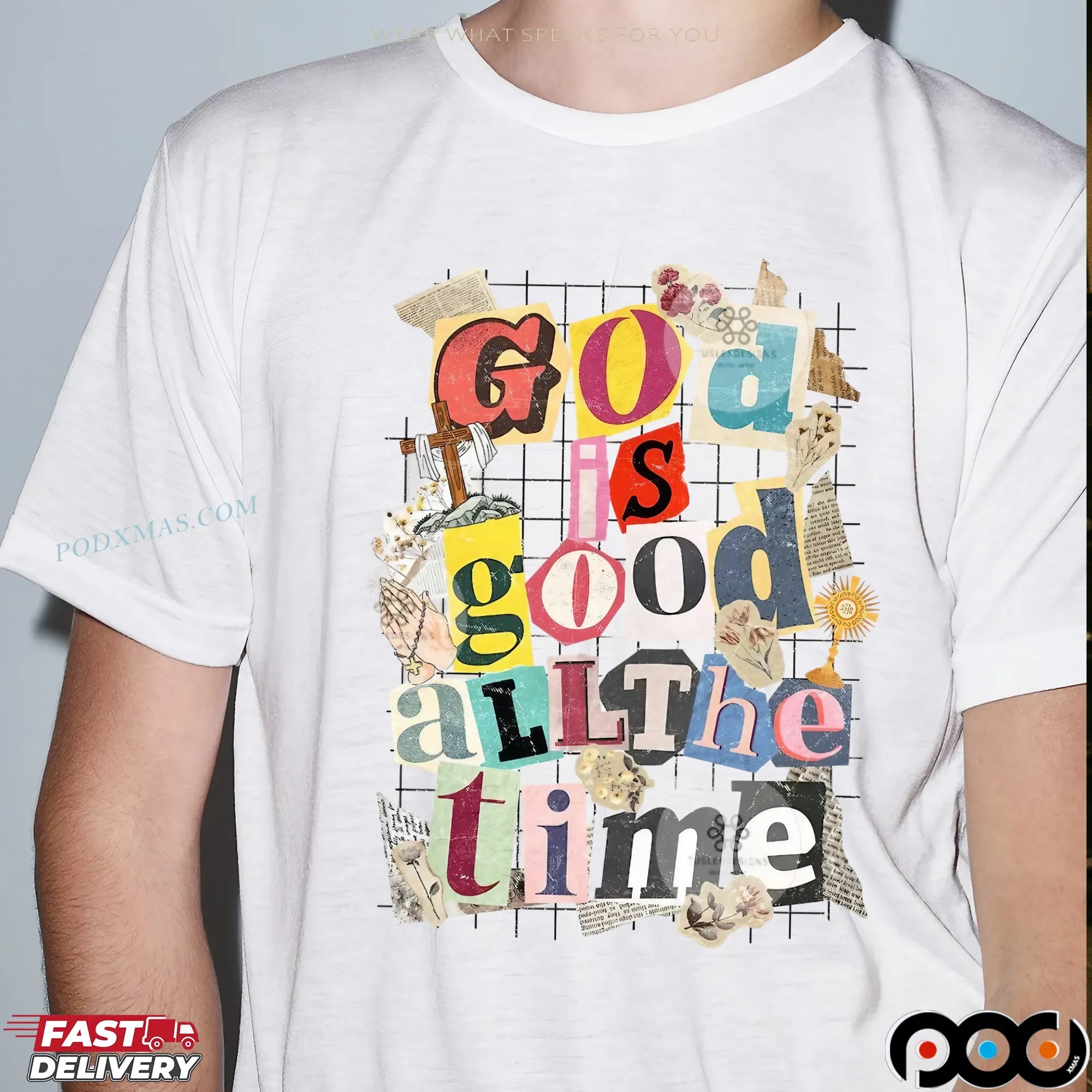 Follow Jesus Collage Y2k Bundle, Coquette Jesus, Christian ,Preppy God Is Good Design, Bible Verse T Shirt
