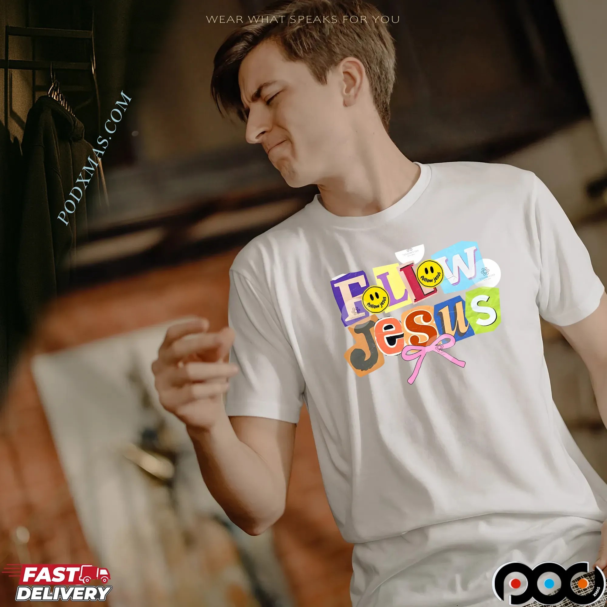 Follow Jesus Collage Y2k Bundle, Coquette Jesus, Christian ,Preppy God Is Good Shirt