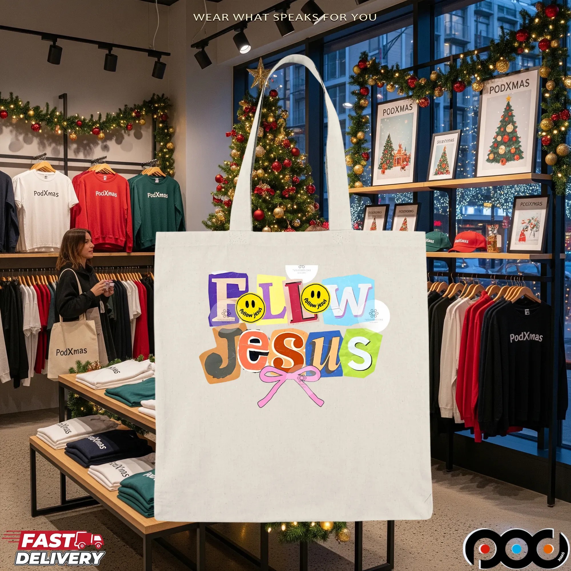 Follow Jesus Collage Y2k Bundle, Coquette Jesus, Christian ,Preppy God Is Good Shirt